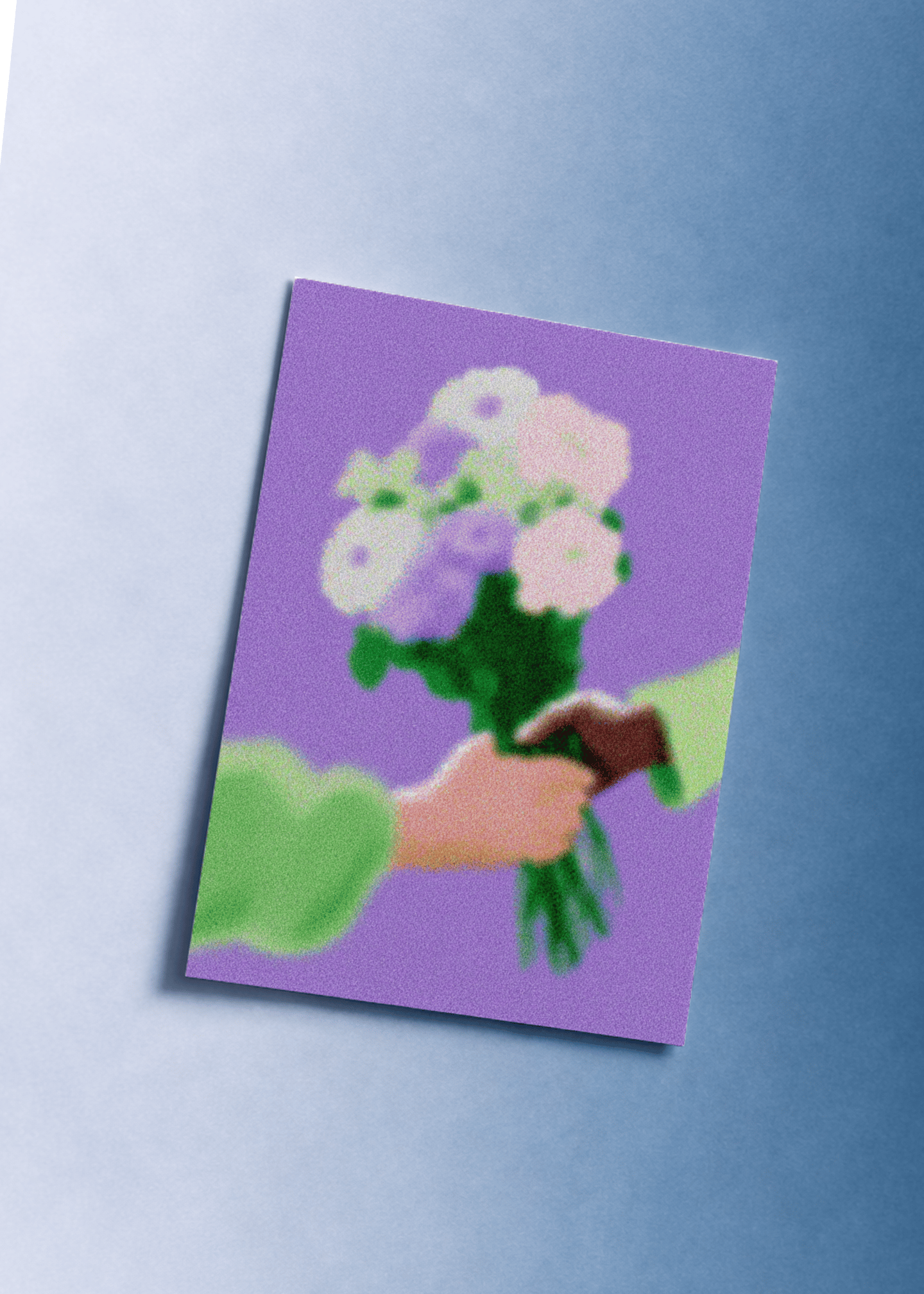 Floral Gesture Greeting Card mockup 1