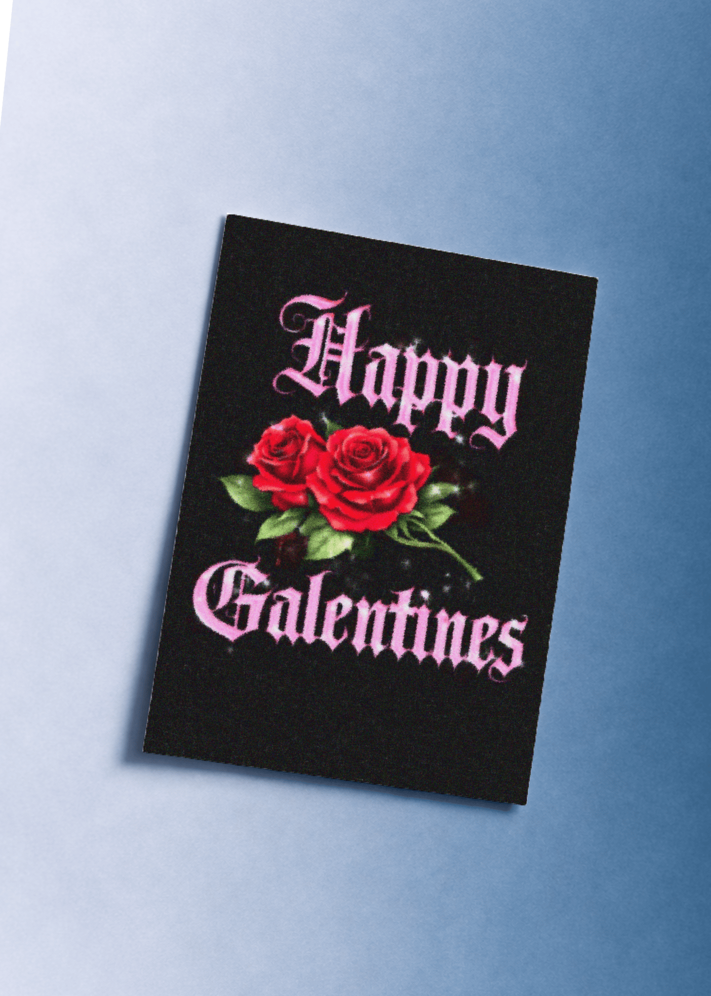 Galentine's Day Roses Card mockup 1