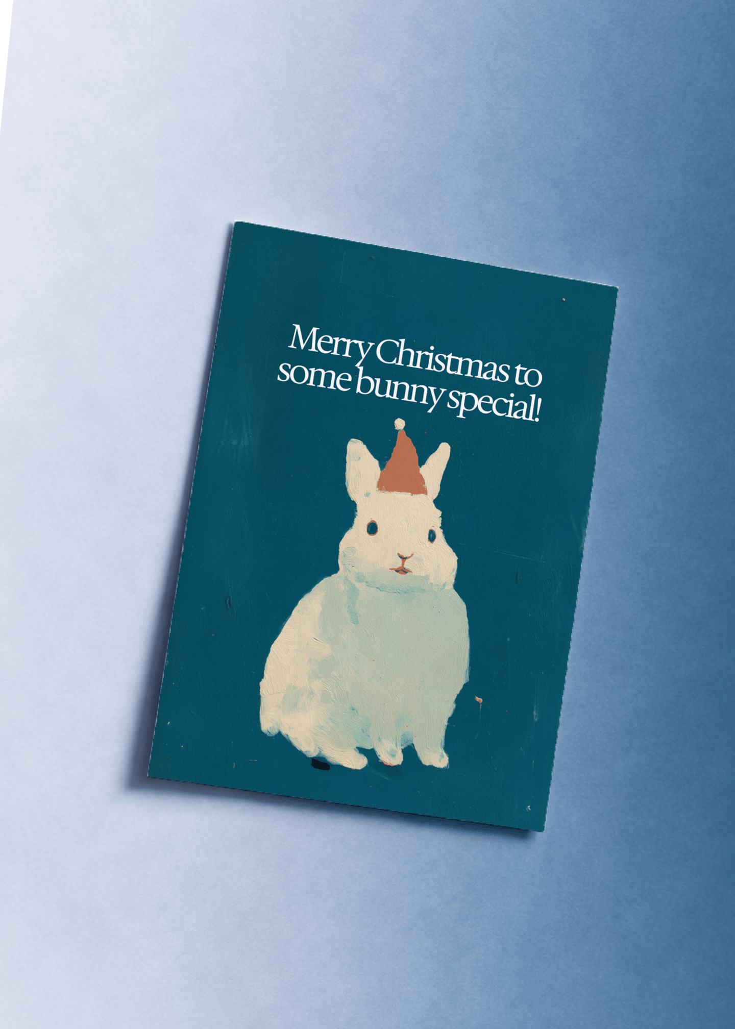 Festive Bunny Christmas Card mockup 1