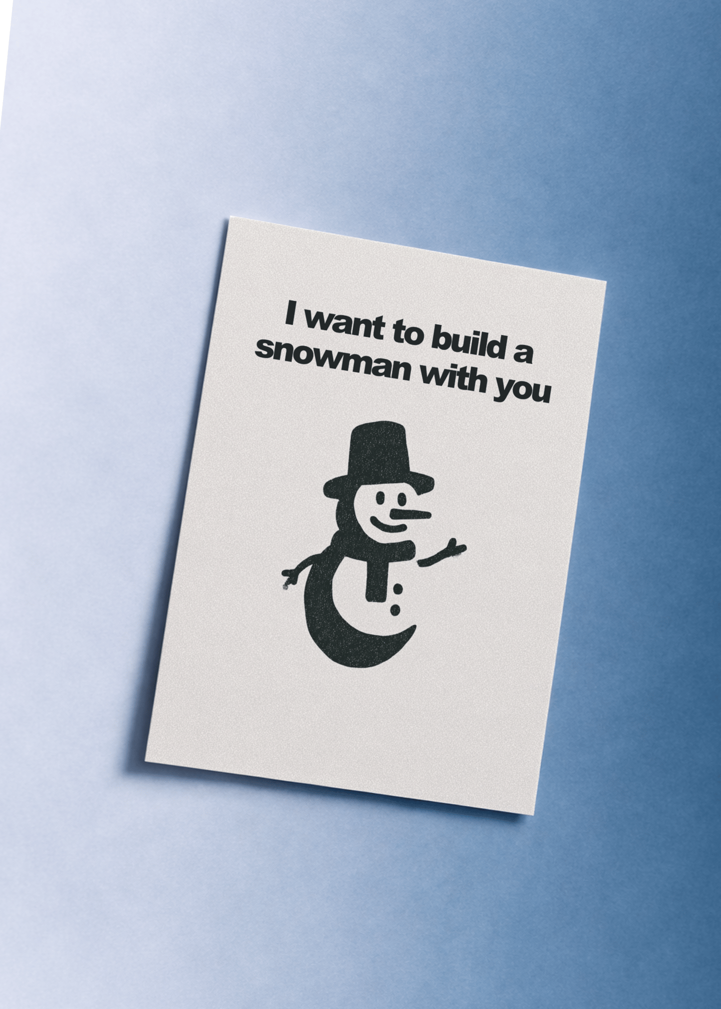 Snowman Fun Greeting Card mockup 1
