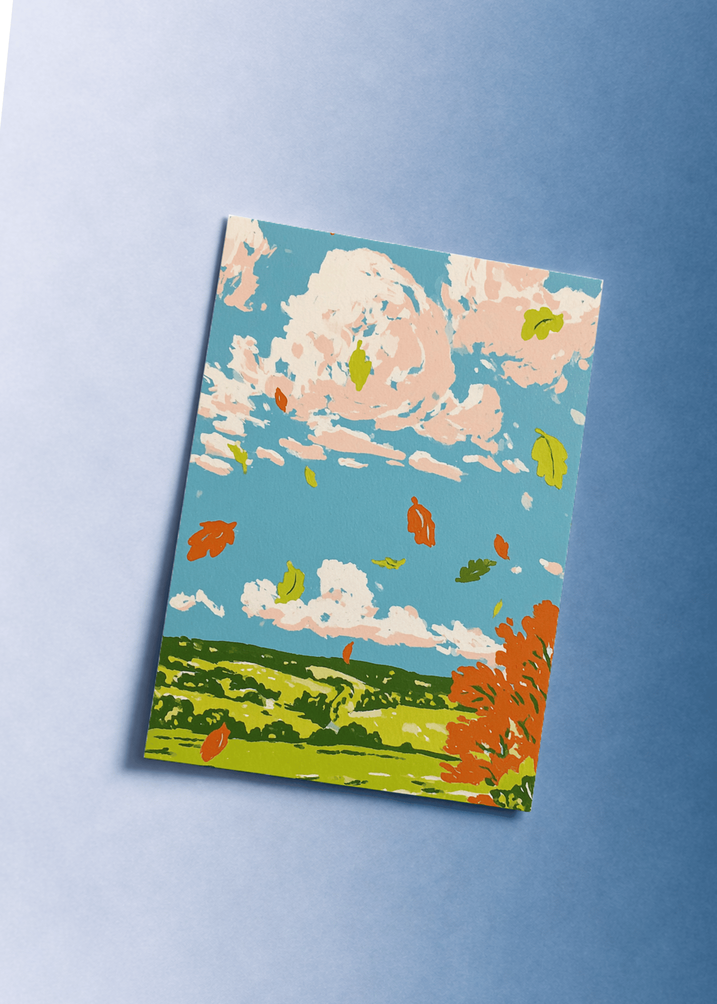 Autumn Breeze Bliss Card mockup 1