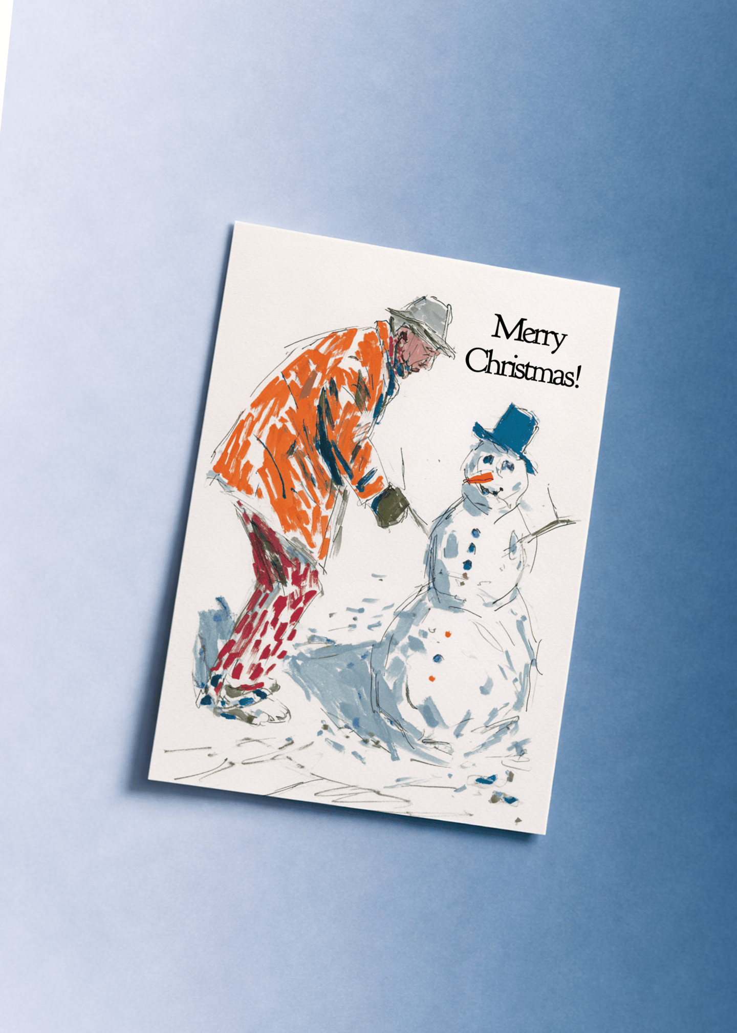 Snowy Christmas Cheer Card mockup 1