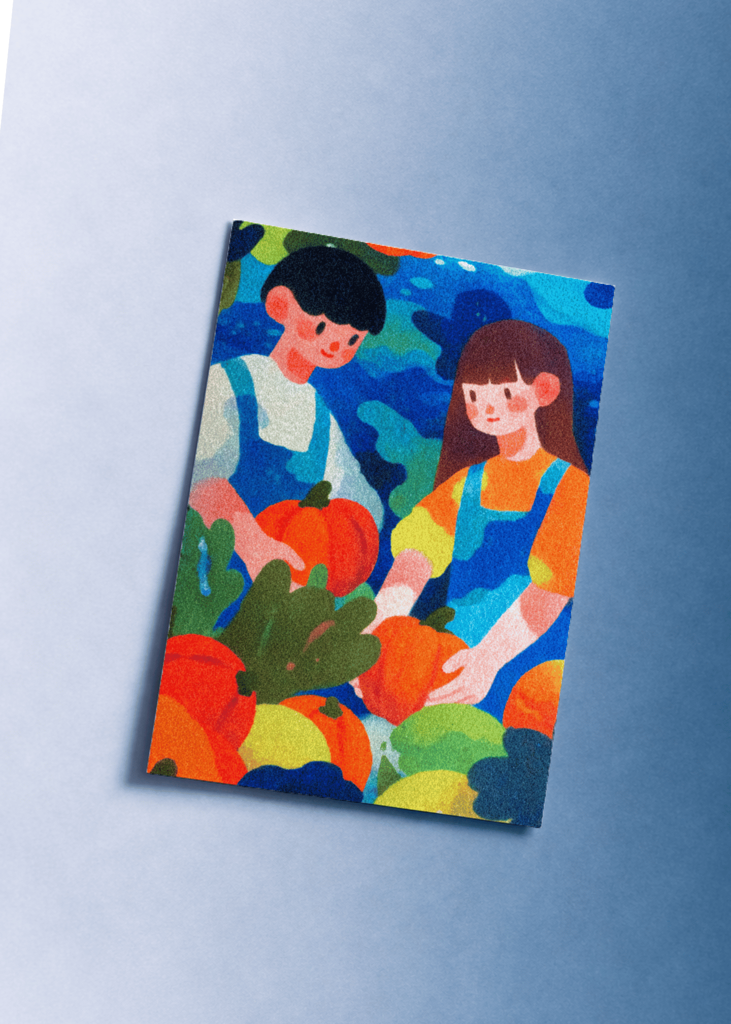 Pumpkin Patch Fun Greeting Card mockup 1