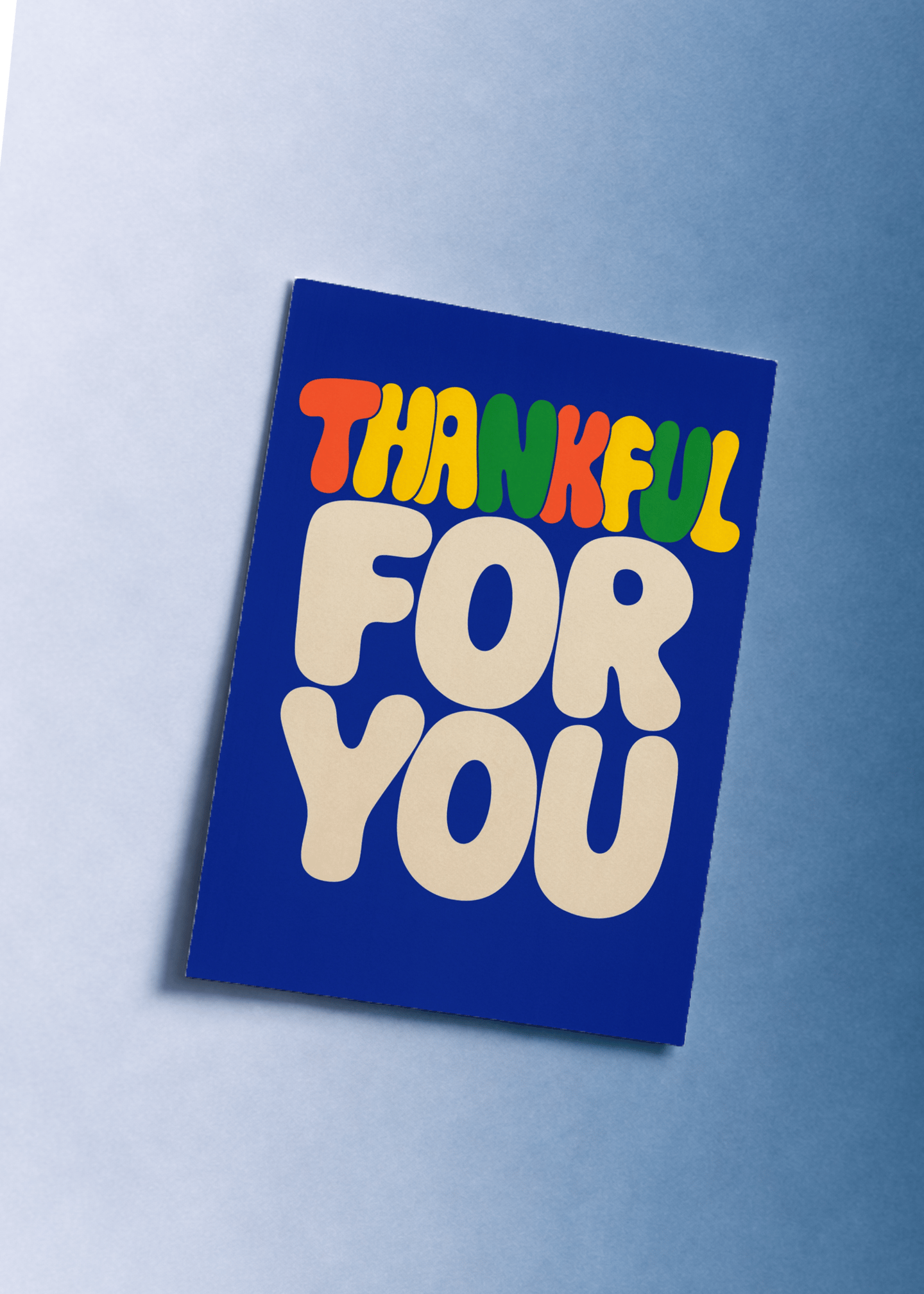 Colorful Thank You Card mockup 1