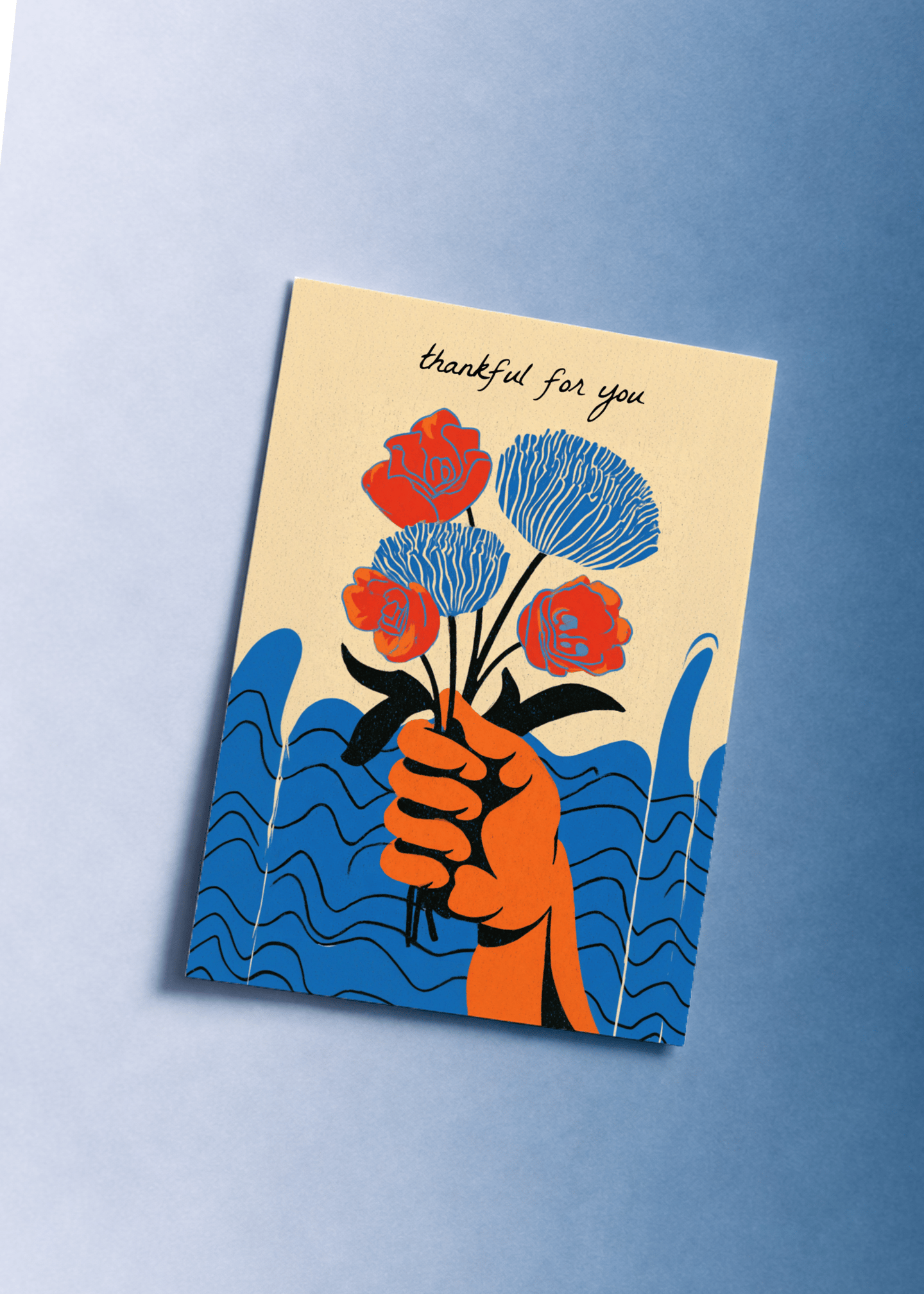 Floral Gratitude Card mockup 1