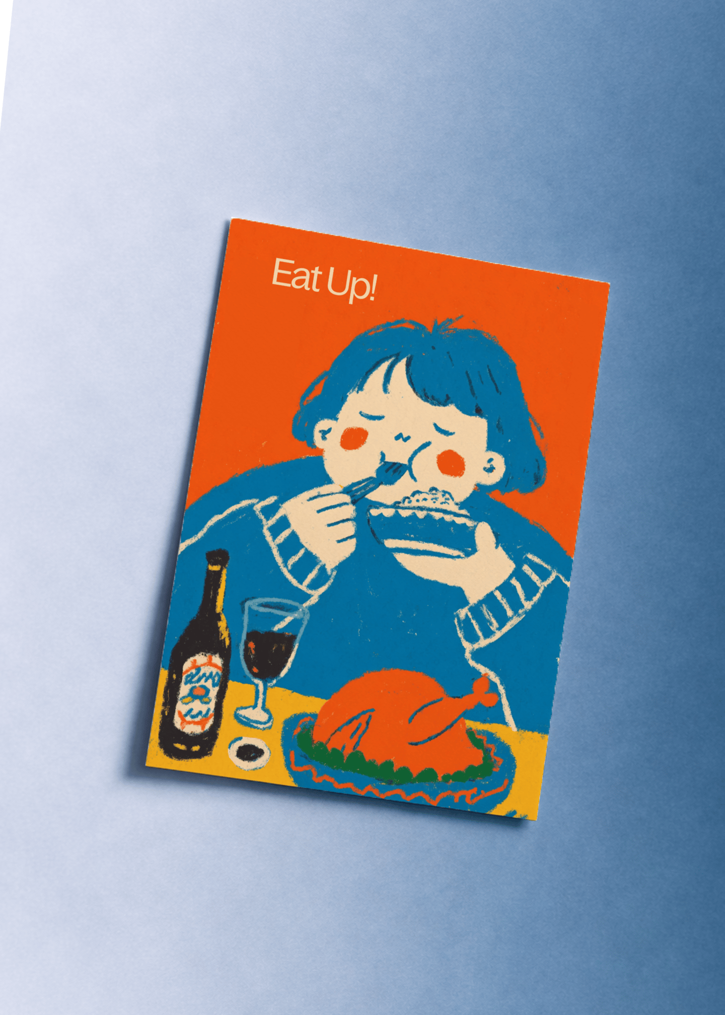 Feast and Be Merry Card mockup 1