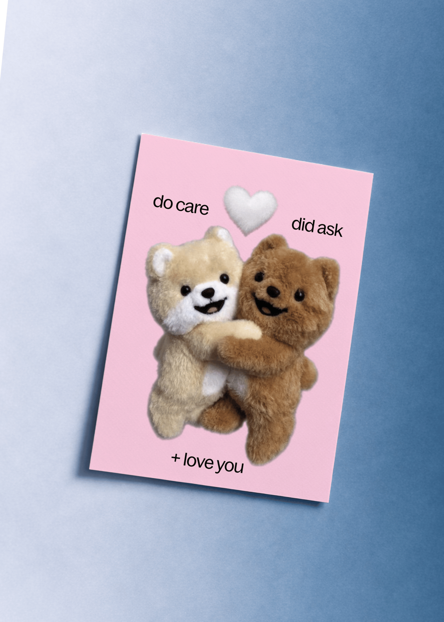 Cuddly Love & Care Card mockup 1