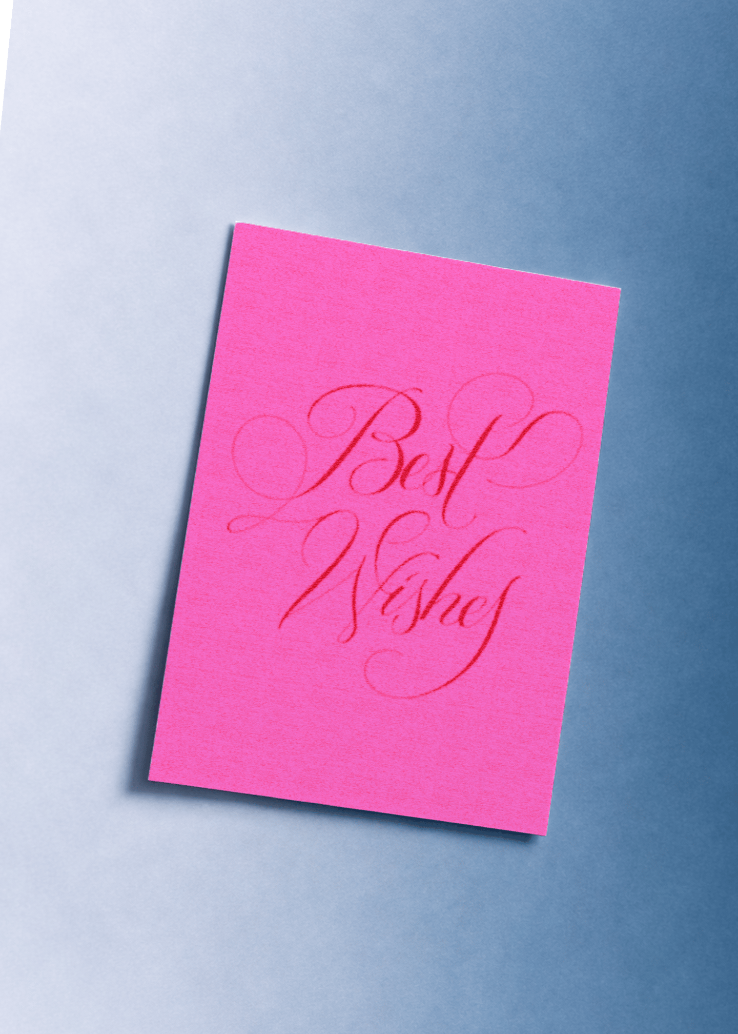 Elegant Best Wishes Card mockup 1