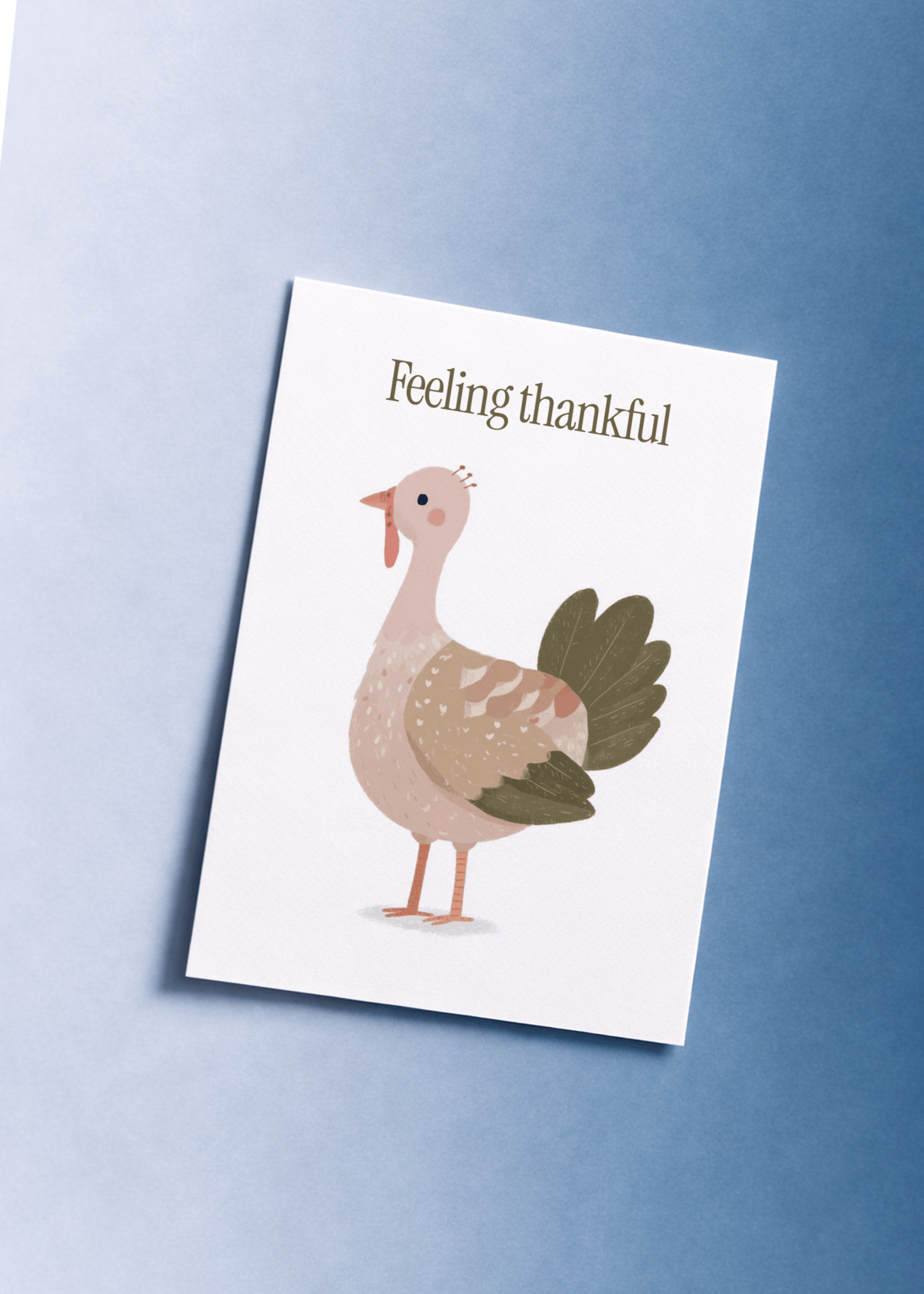 Thankful Turkey Greetings mockup 1