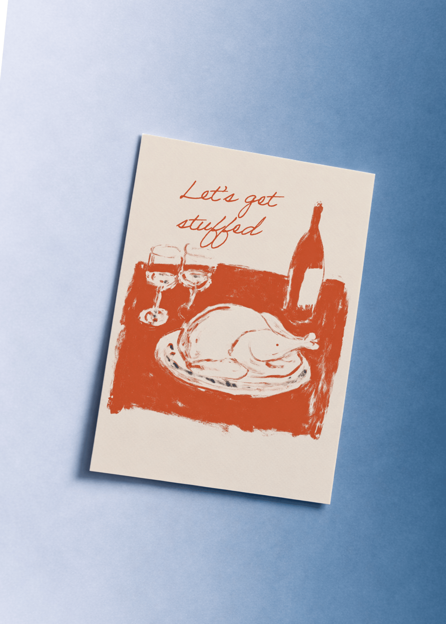 Festive Feast Fun Card mockup 1