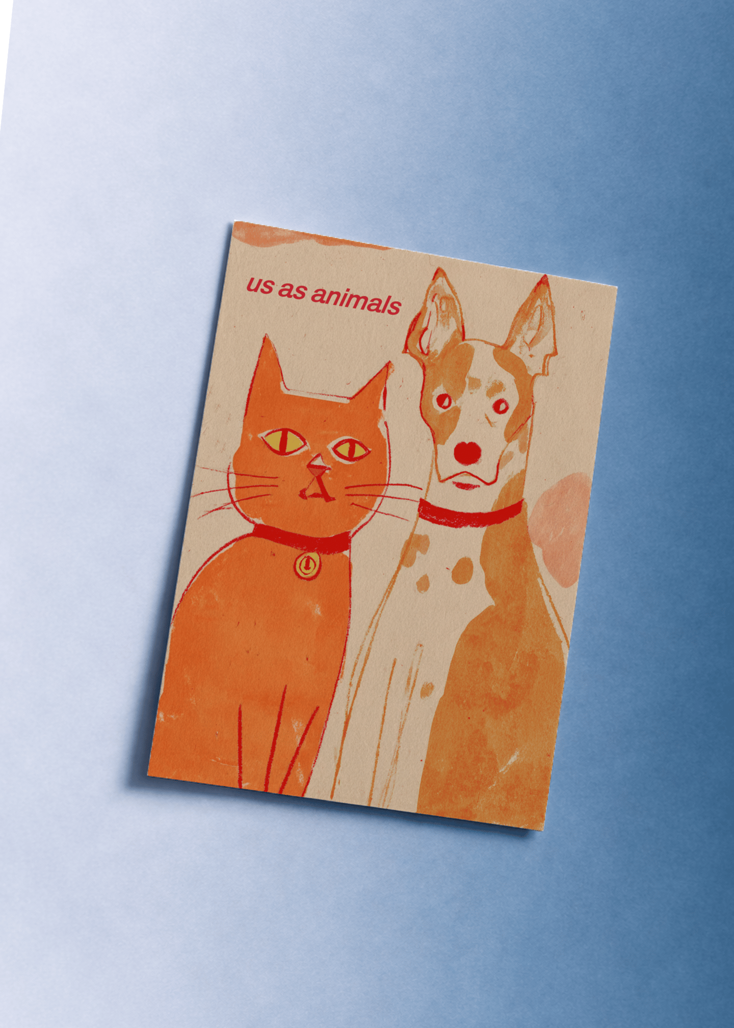 Animal Duo Friendship Card mockup 1