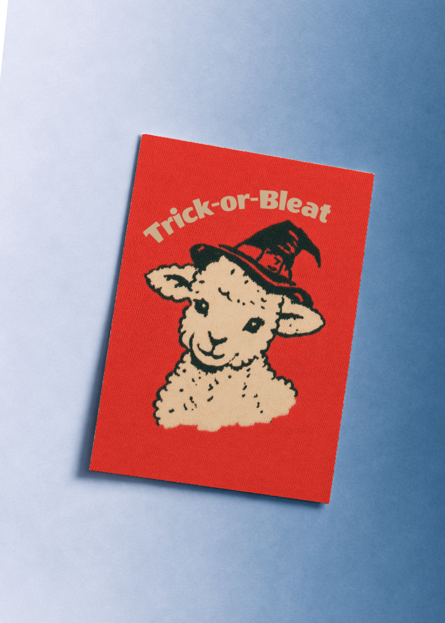 Adorable Halloween Lamb Card mockup 1