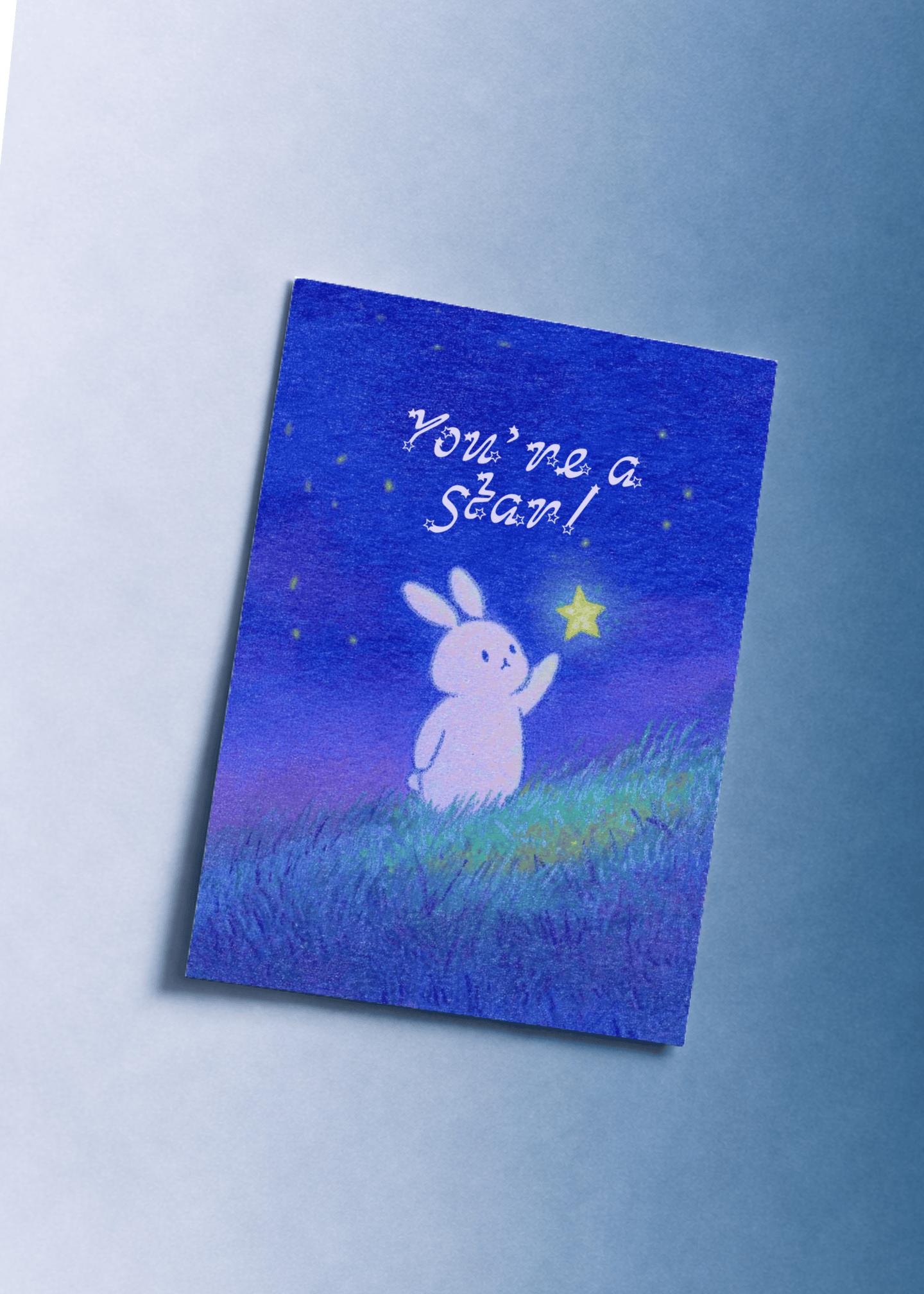 You're a Star! Bunny Card mockup 1