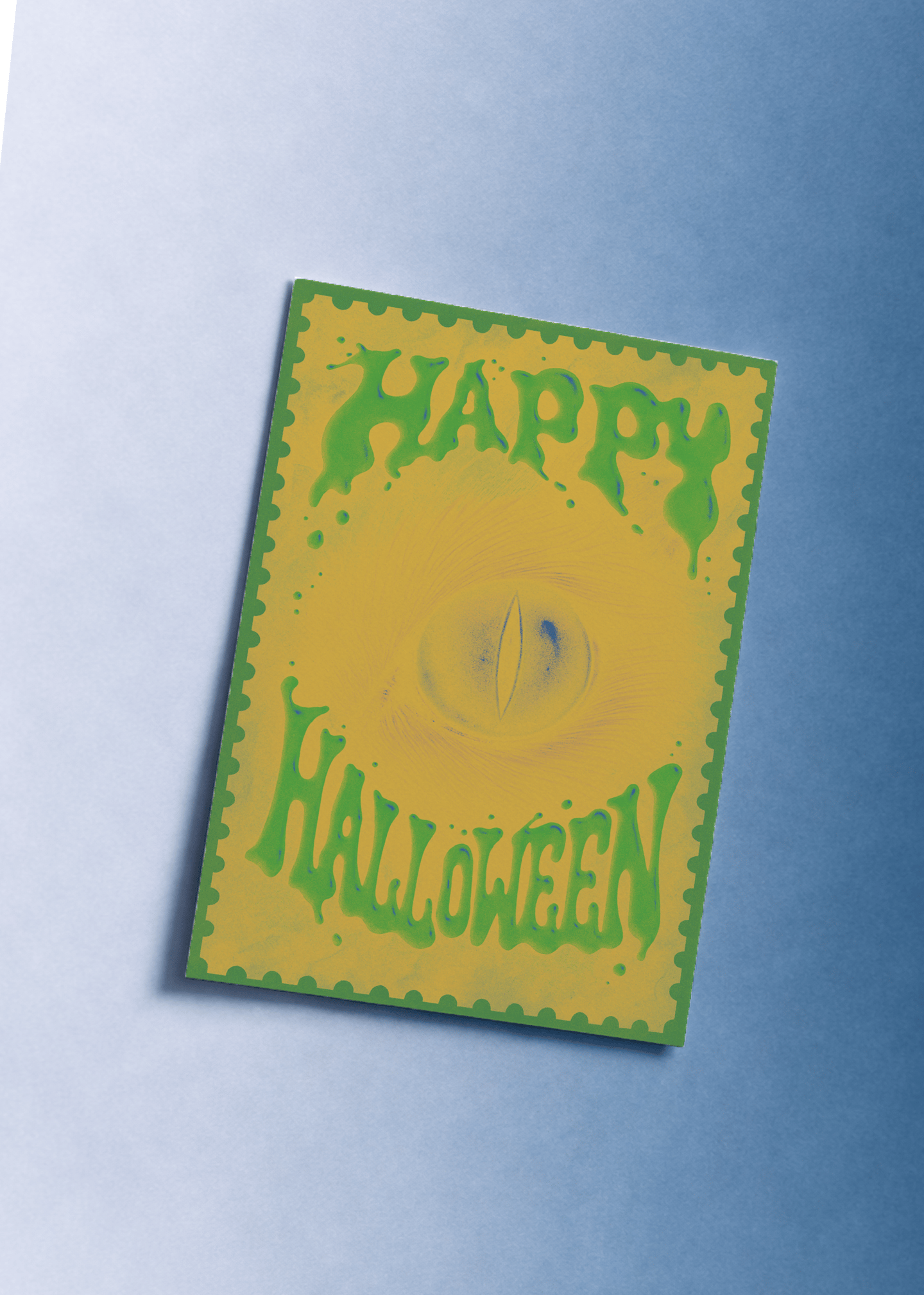 Spooky Eye Halloween Card mockup 1