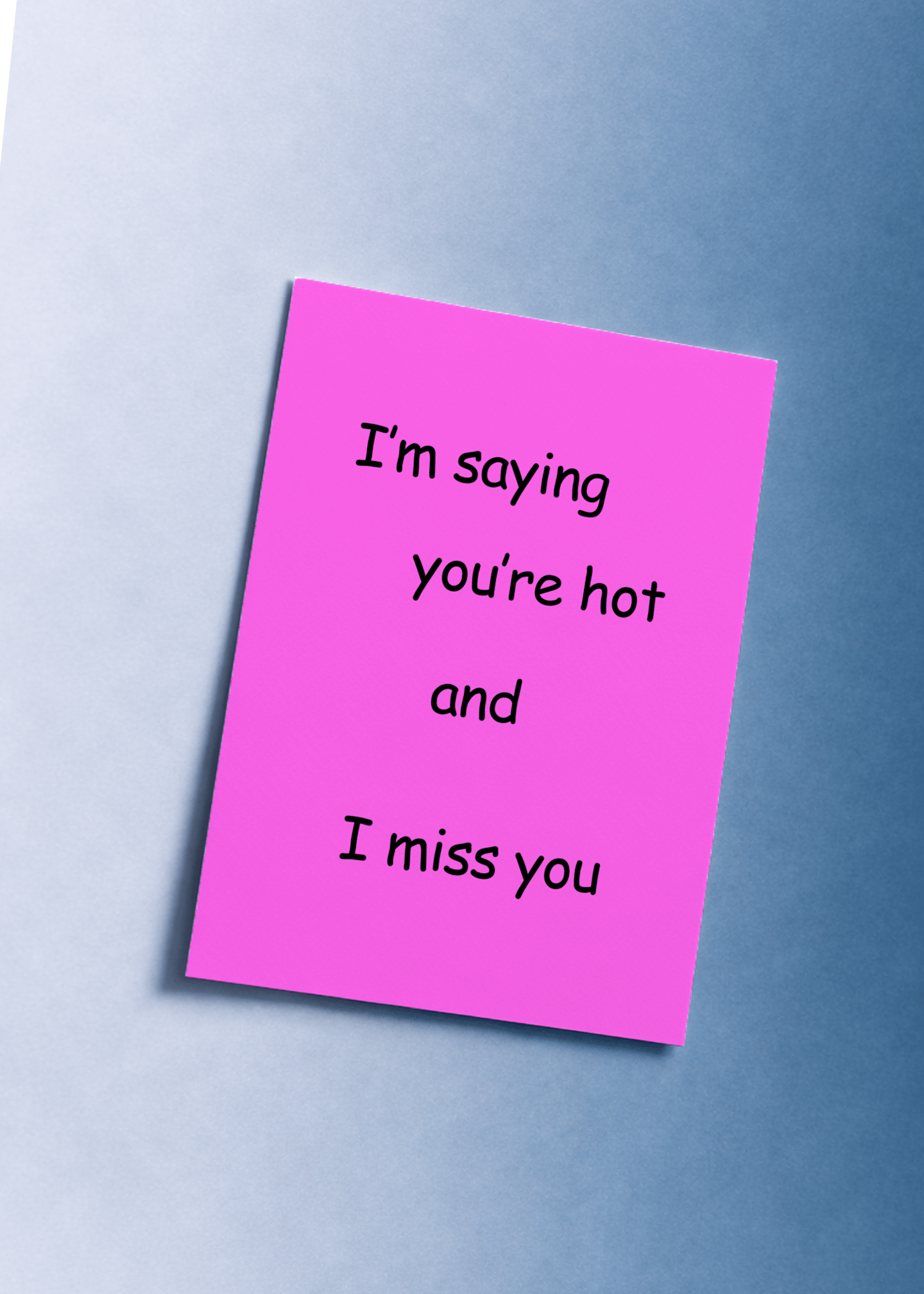 Hot & Missed You Card mockup 1