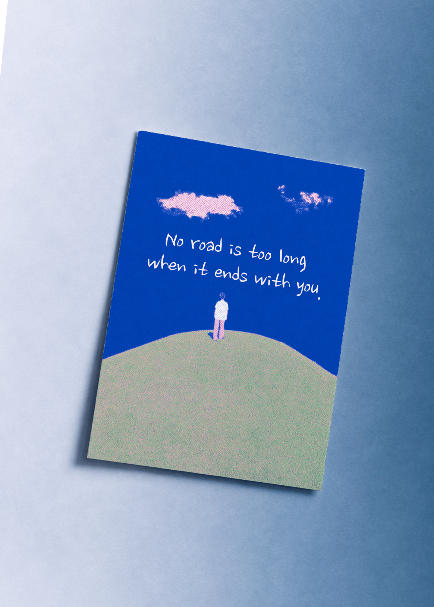 No Road Too Long Love Journey Card mockup 1