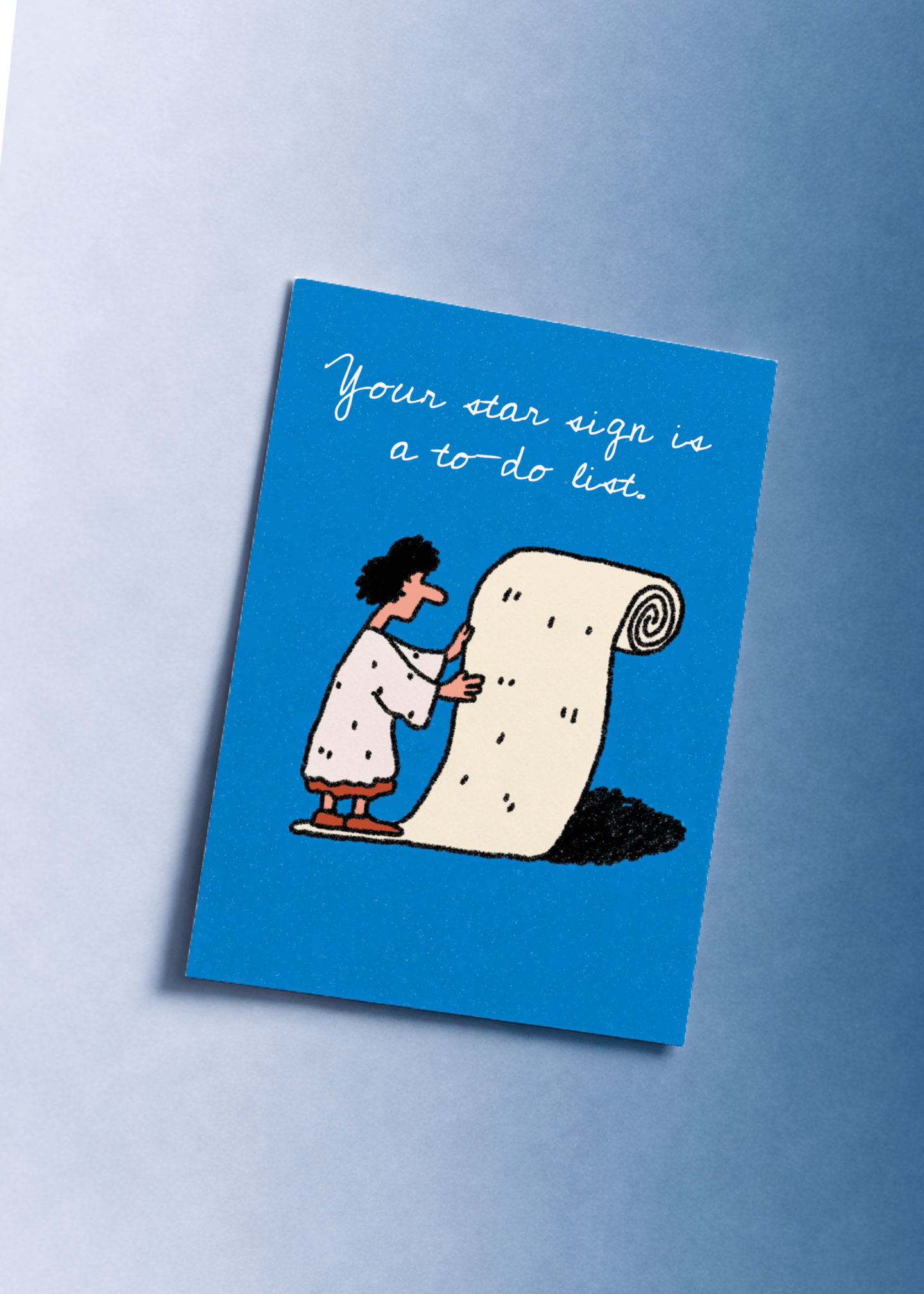 Zodiac To-Do List Funny Card mockup 1