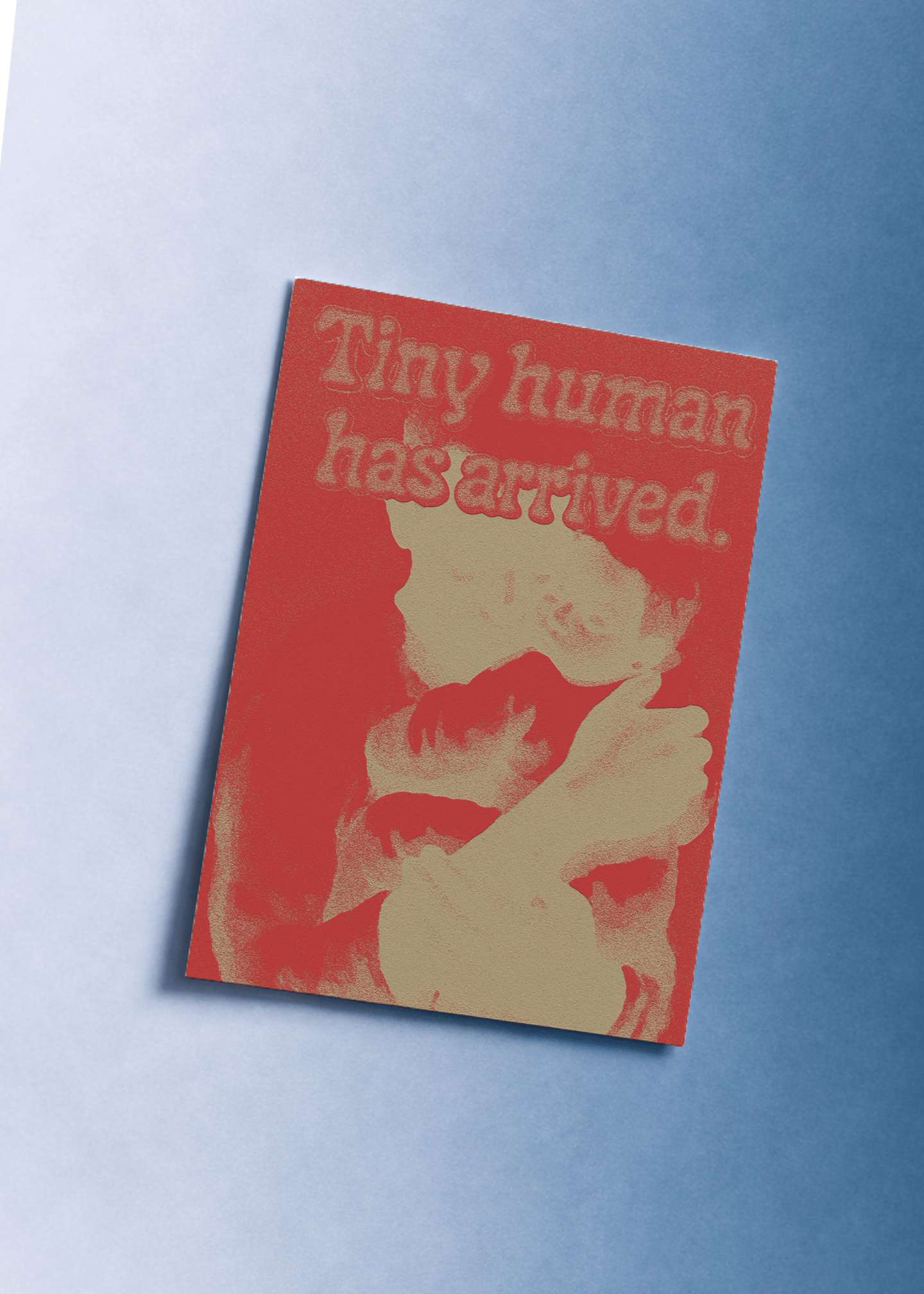 Tiny Human Has Arrived Card mockup 1