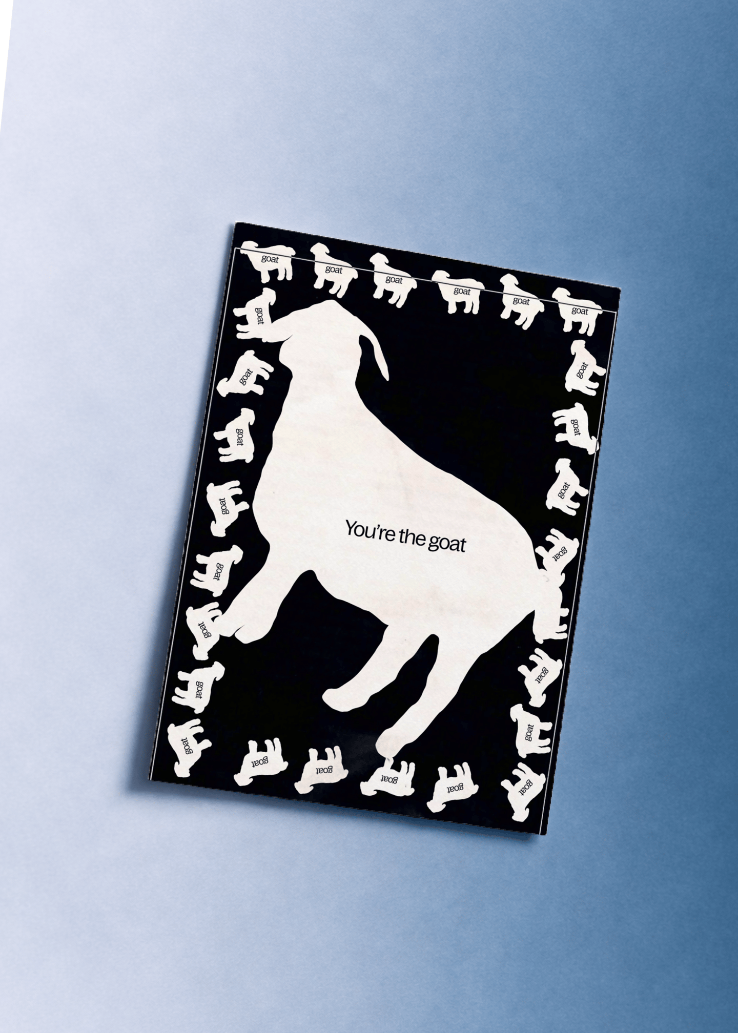 You’re the GOAT Card mockup 1