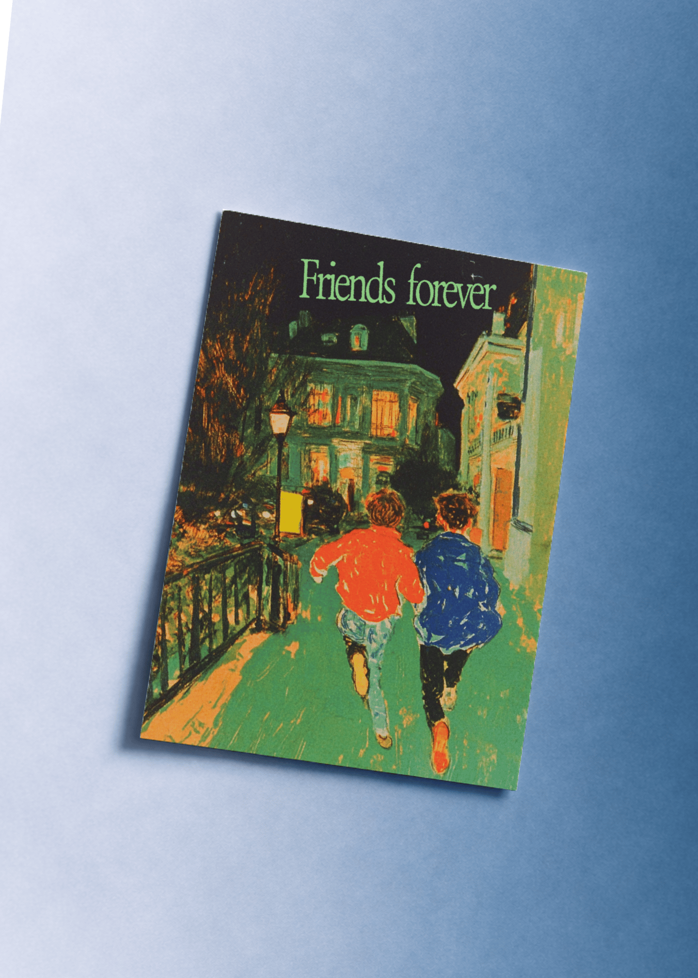 Friends Forever Night Run Card mockup 1