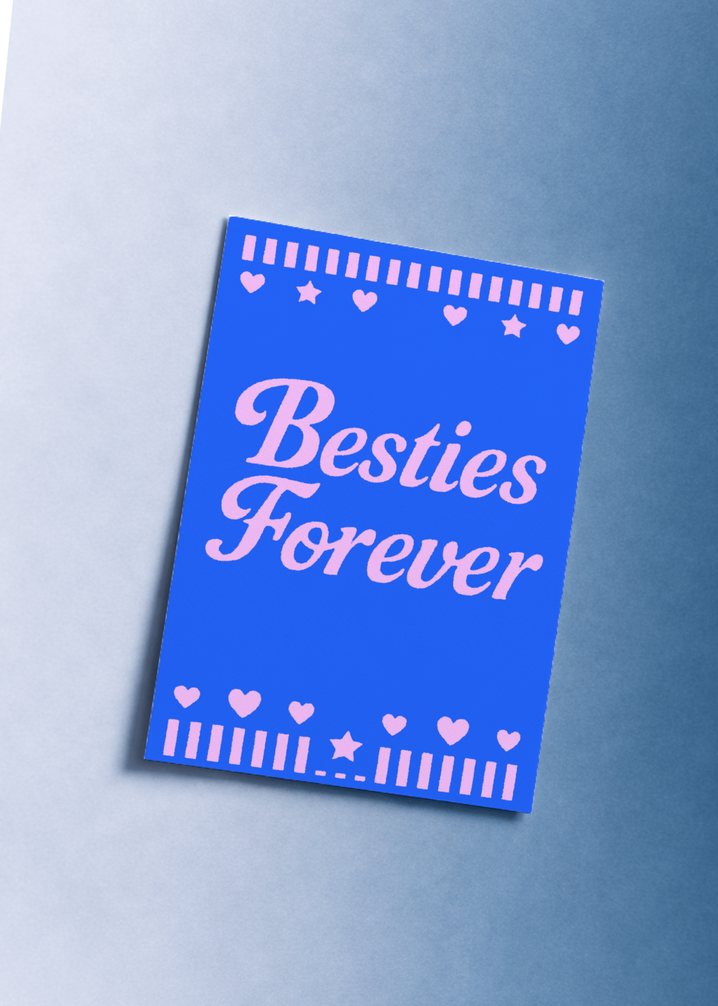 Besties Forever Card mockup 1