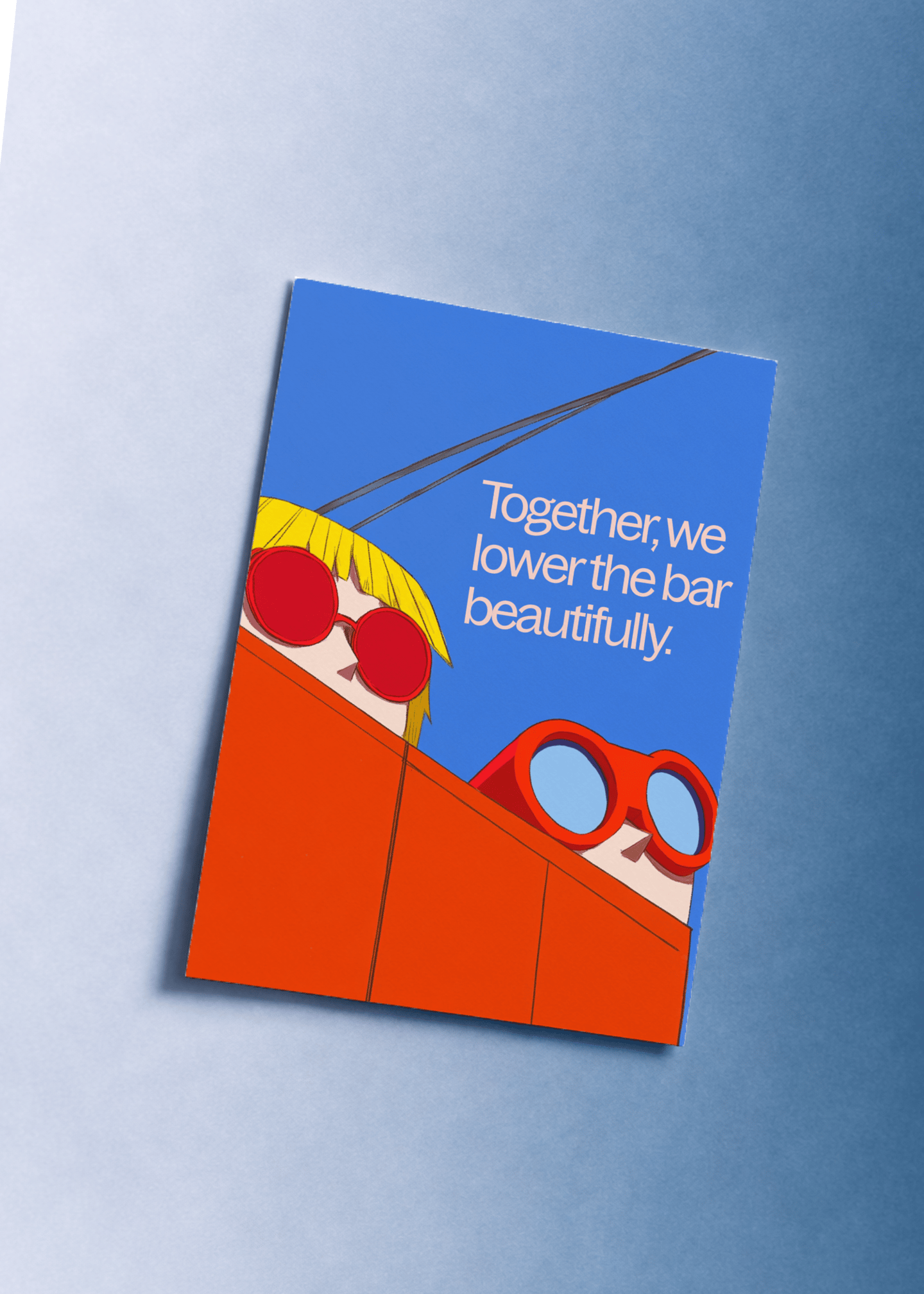 Lower the Bar Beautifully Card mockup 1