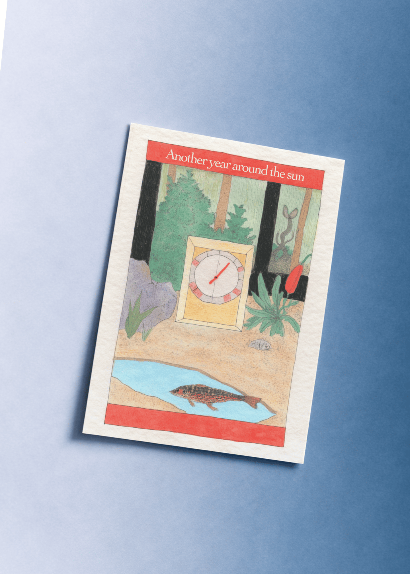 Another Year Around the Sun Birthday Card mockup 1
