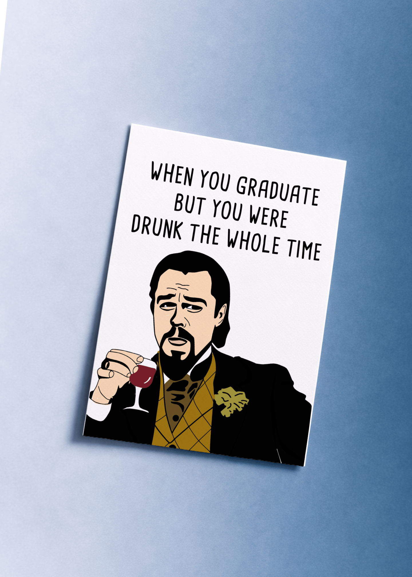 Drunk Graduation Survival Card mockup 1