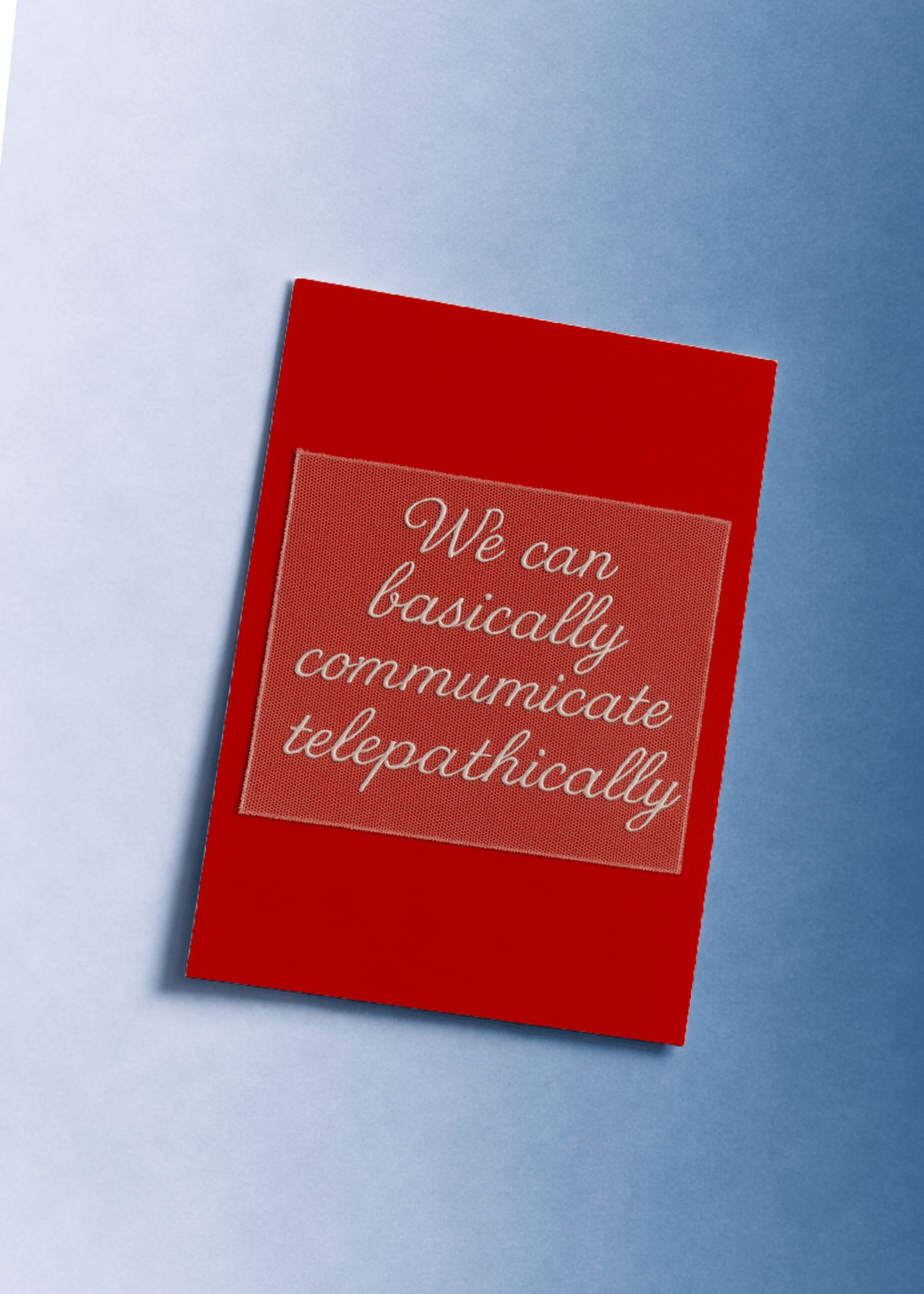 Telepathic Communication Card mockup 1