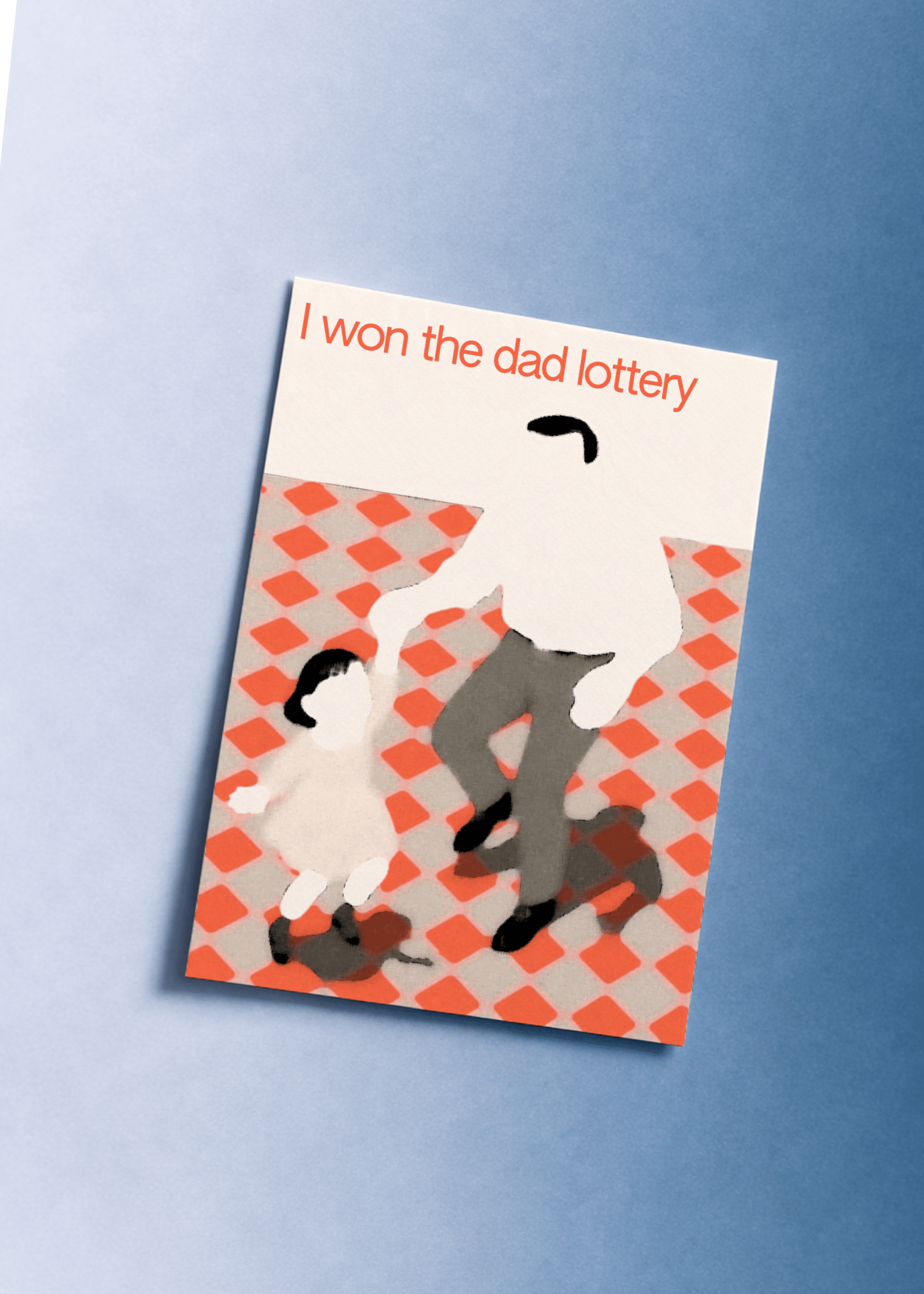 Dad Lottery Winner Card mockup 1