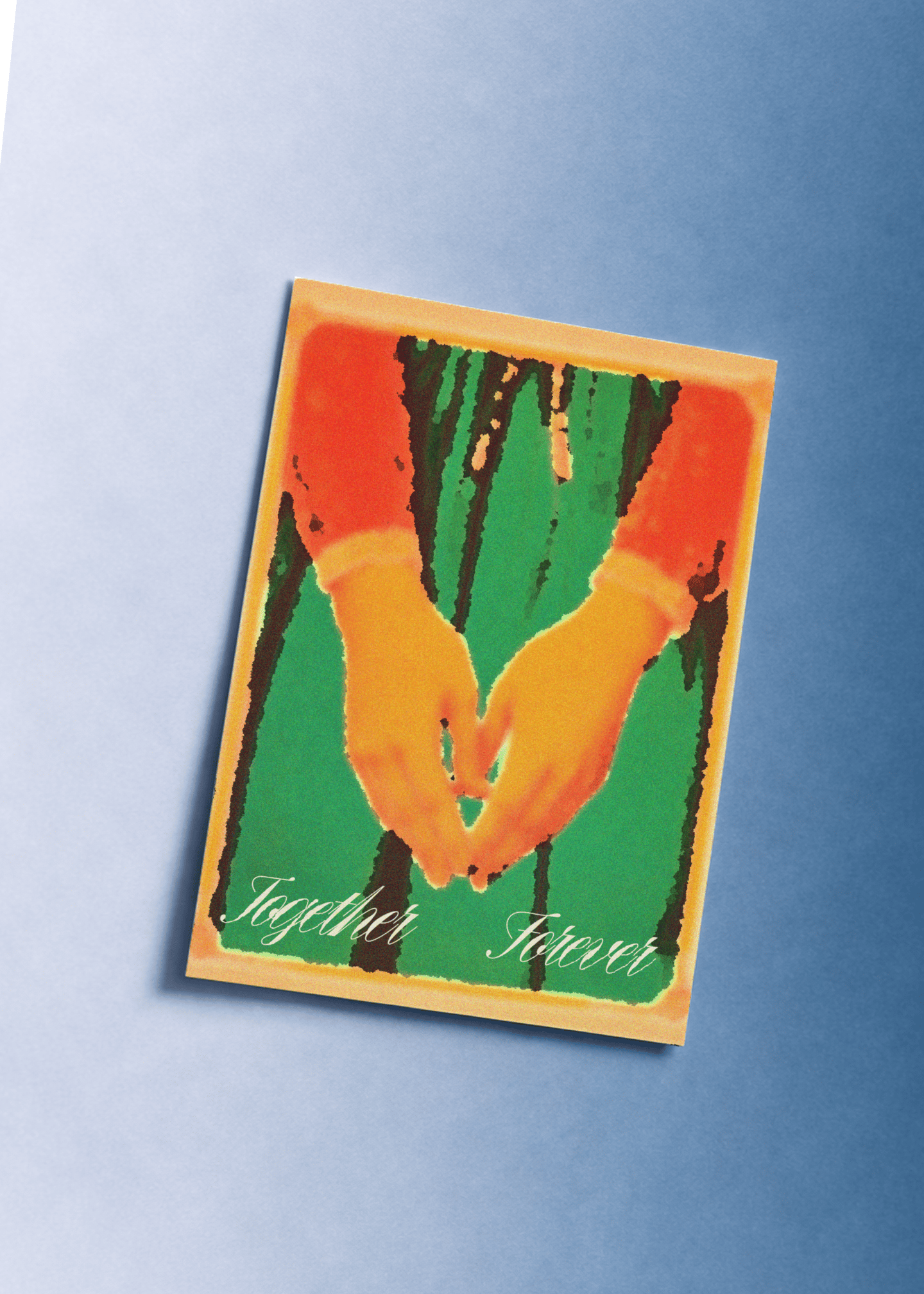 Together Forever Hands Card mockup 1