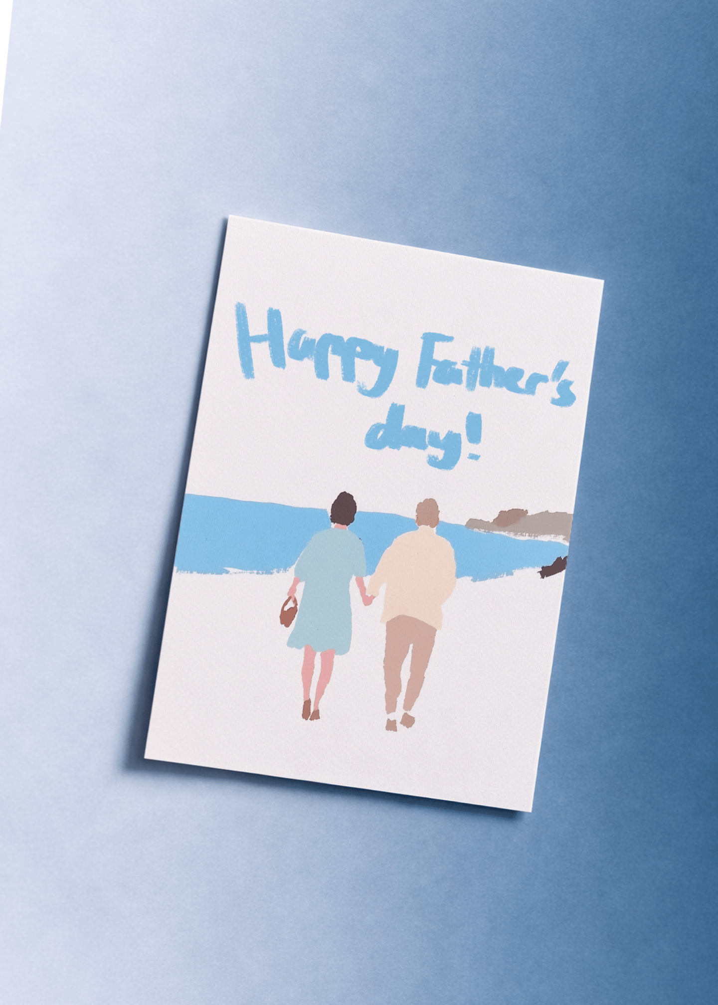 Hand-in-Hand Father's Day Card mockup 1