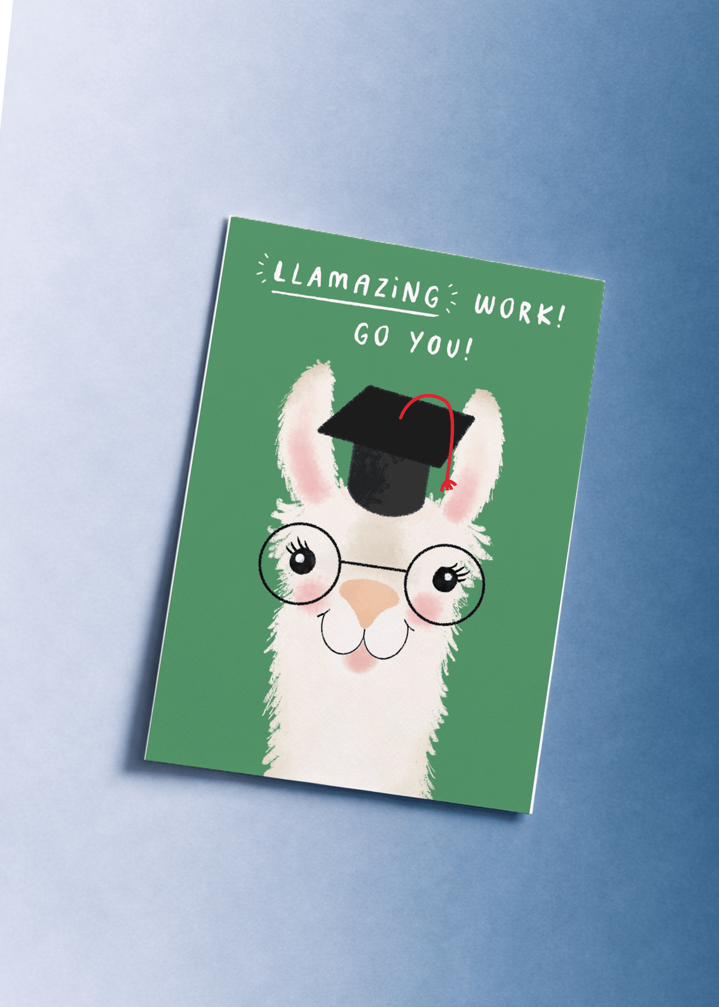 Llamazing Graduation Card mockup 1