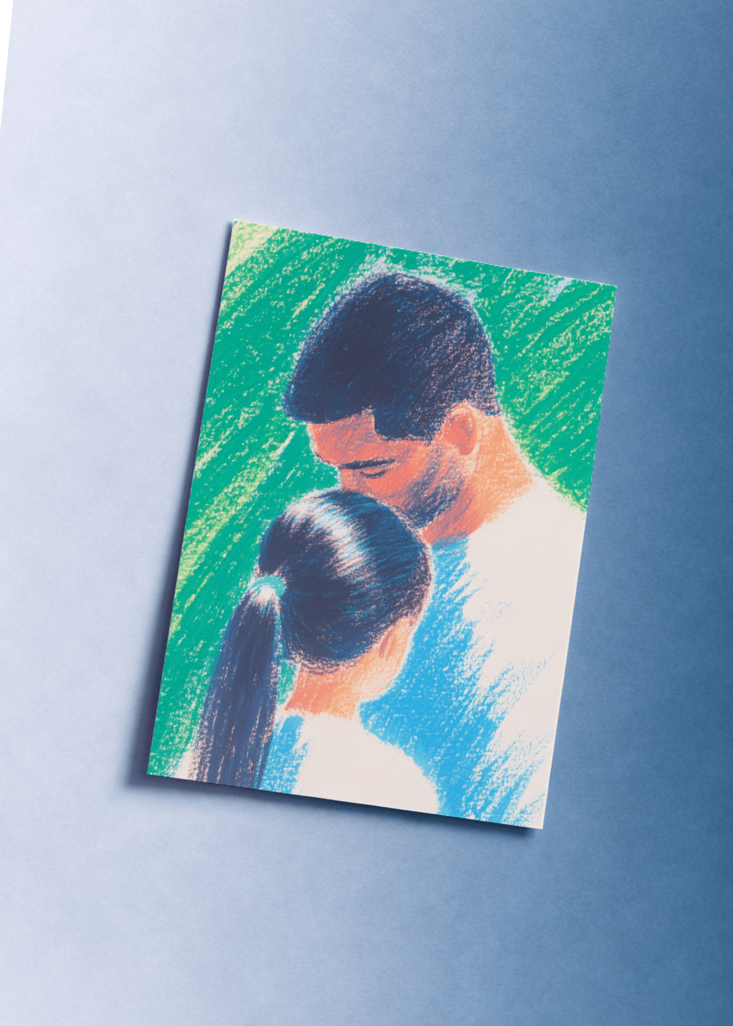 Father Daughter Moment Card mockup 1
