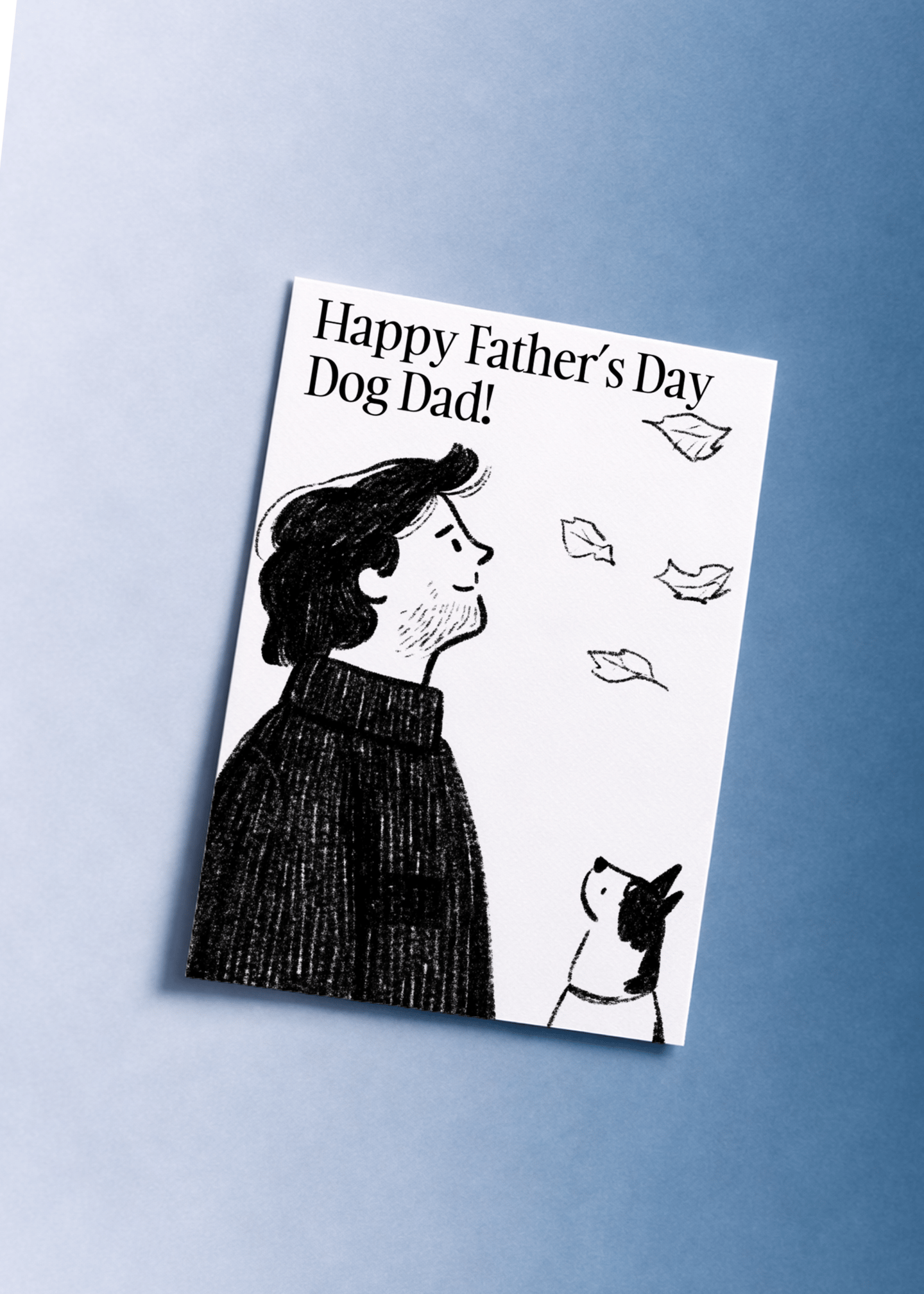 Happy Father’s Day Dog Dad Card mockup 1