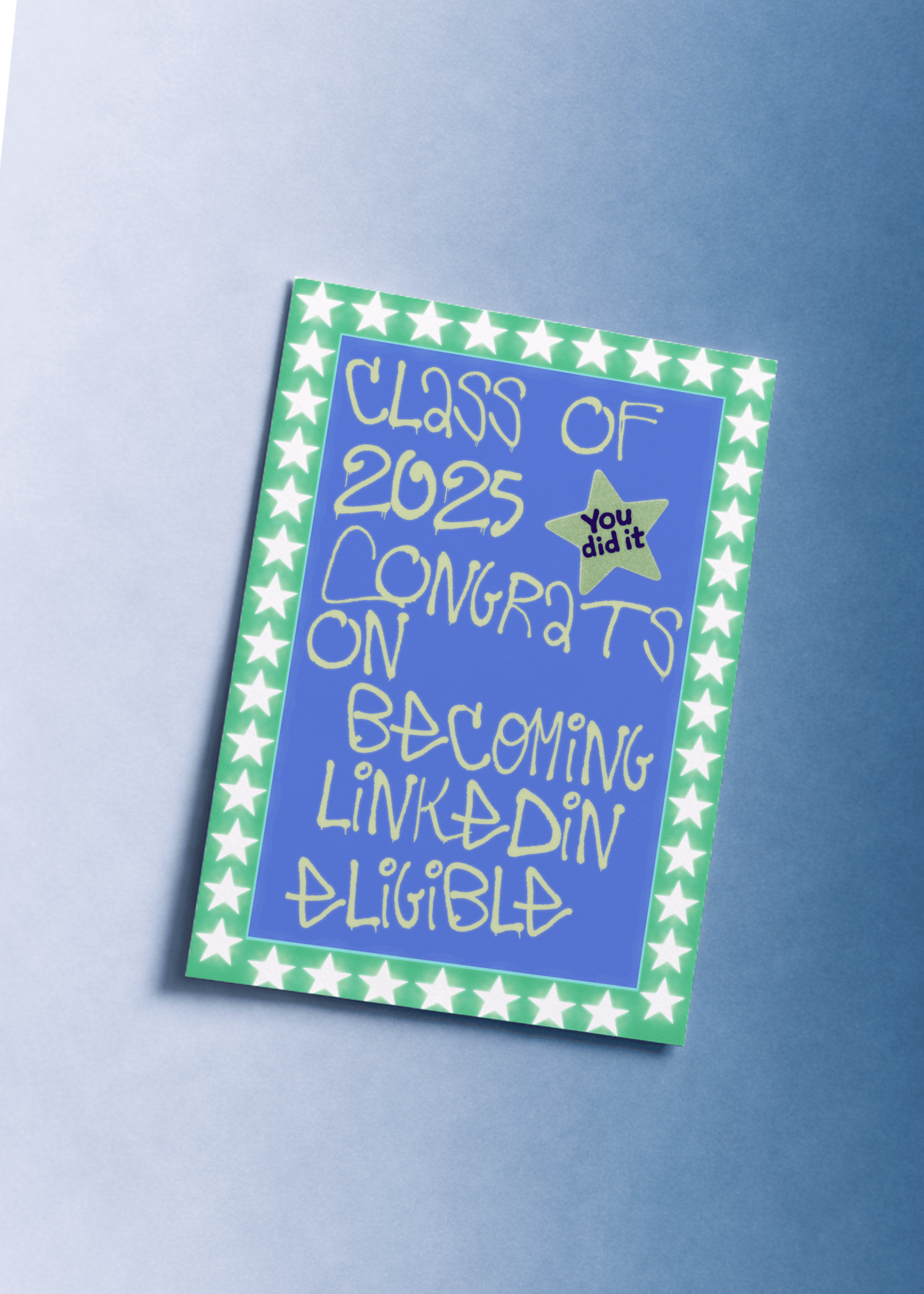 Class of 2025 LinkedIn Eligibility Card mockup 1