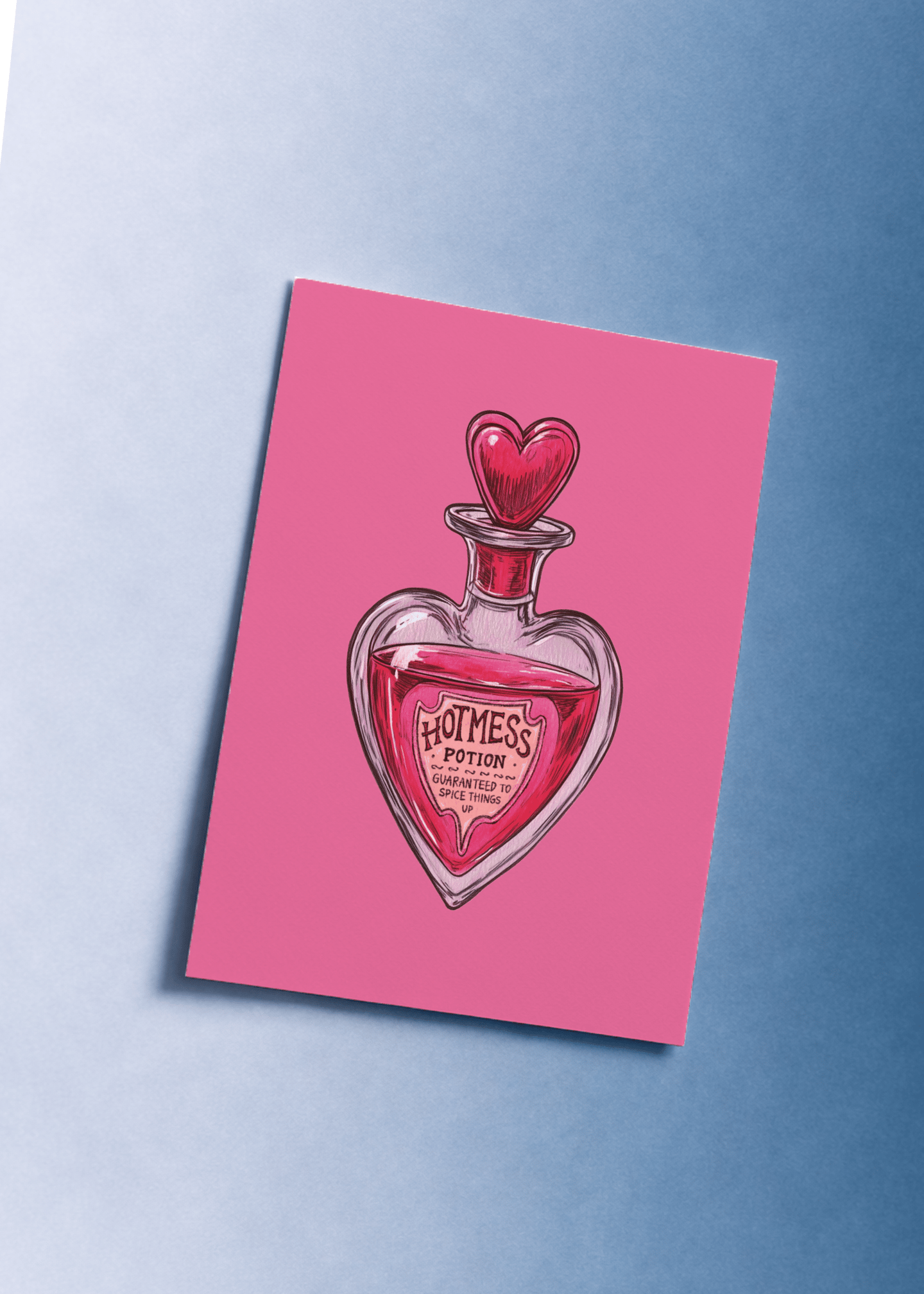 Hot Mess Love Potion Card mockup 1