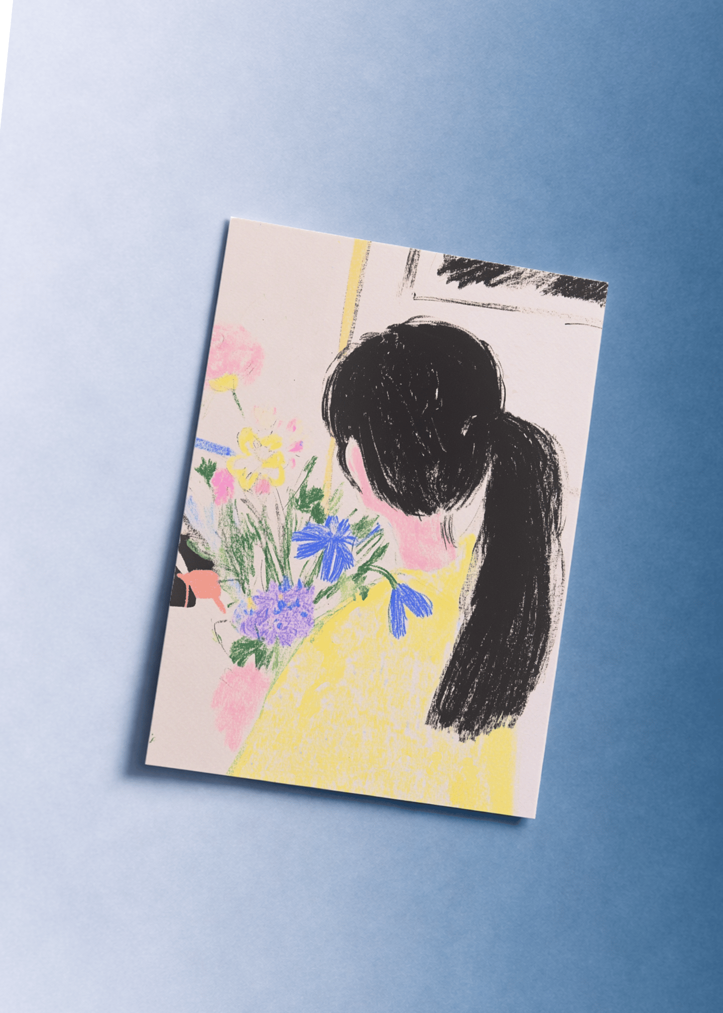 Back View Bouquet Card mockup 1