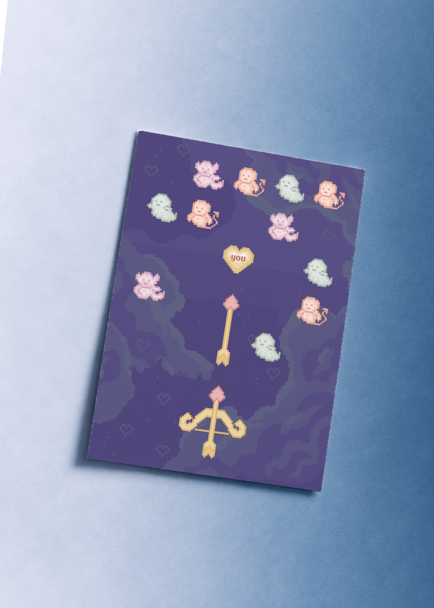 Cupid’s Arcade Love Card mockup 1