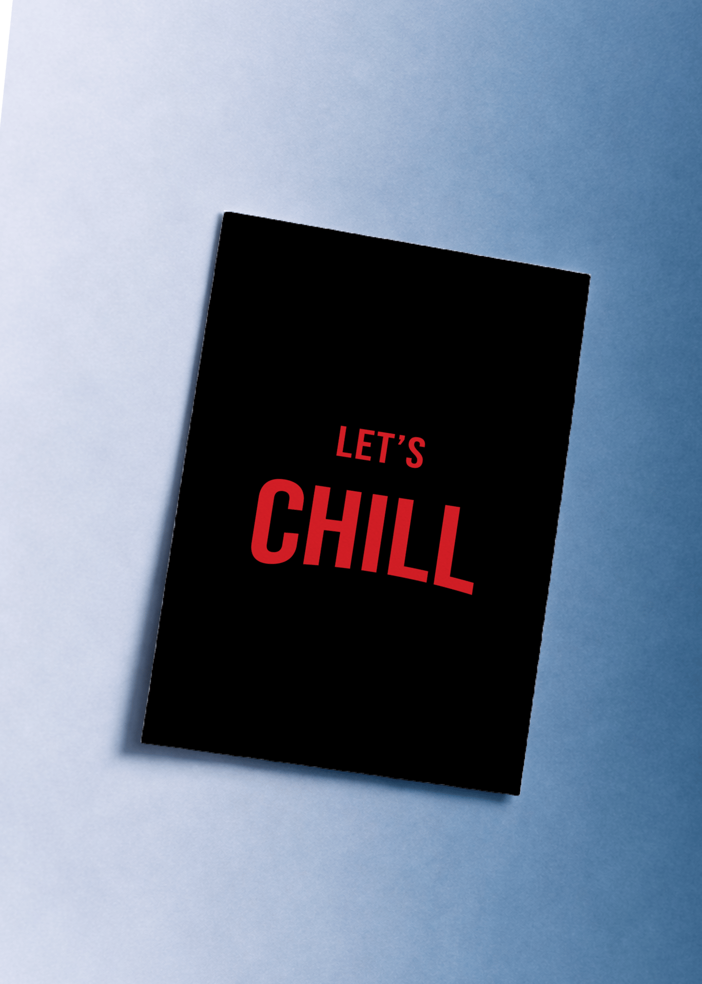 Let’s Chill Love Card mockup 1