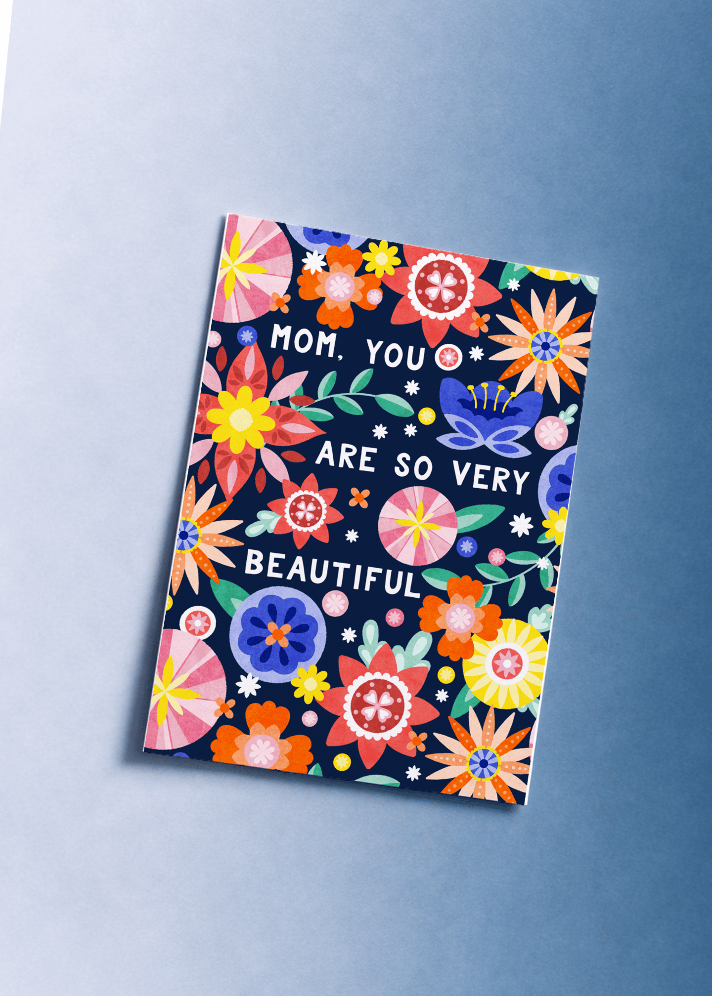 So Very Beautiful Mom Card mockup 1