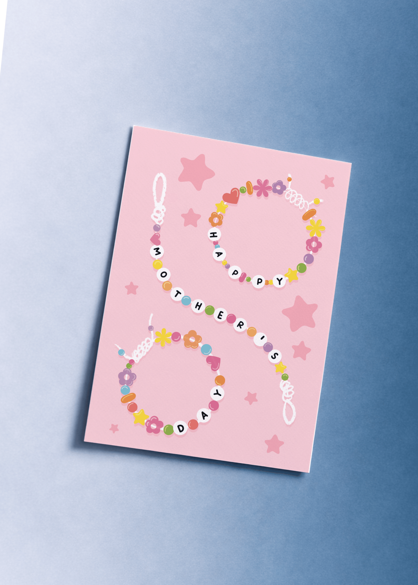 Beaded Bracelet Happy Mother’s Day Card mockup 1