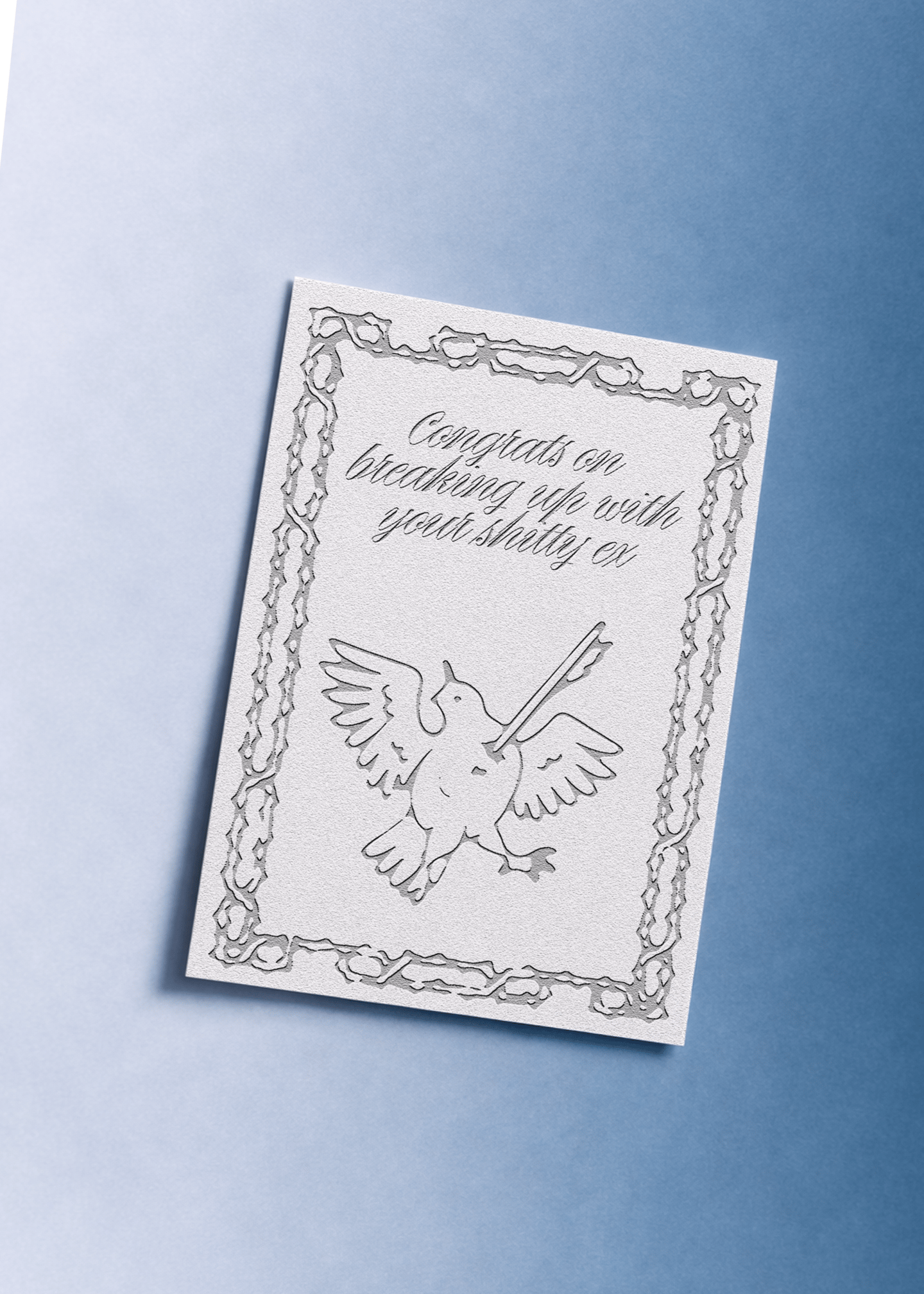 Congrats on Breaking Up with Your Shitty Ex Card mockup 1