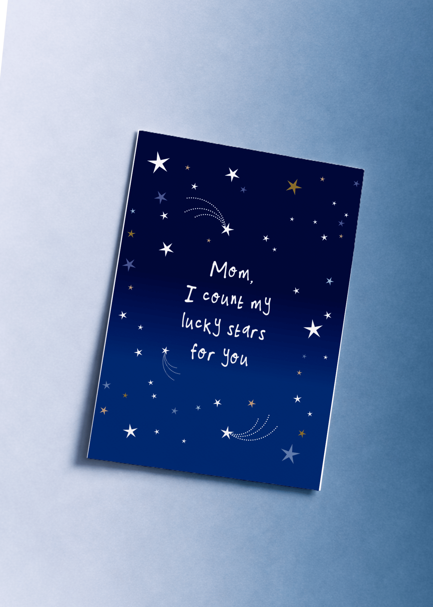 Count My Lucky Stars Mom Card mockup 1