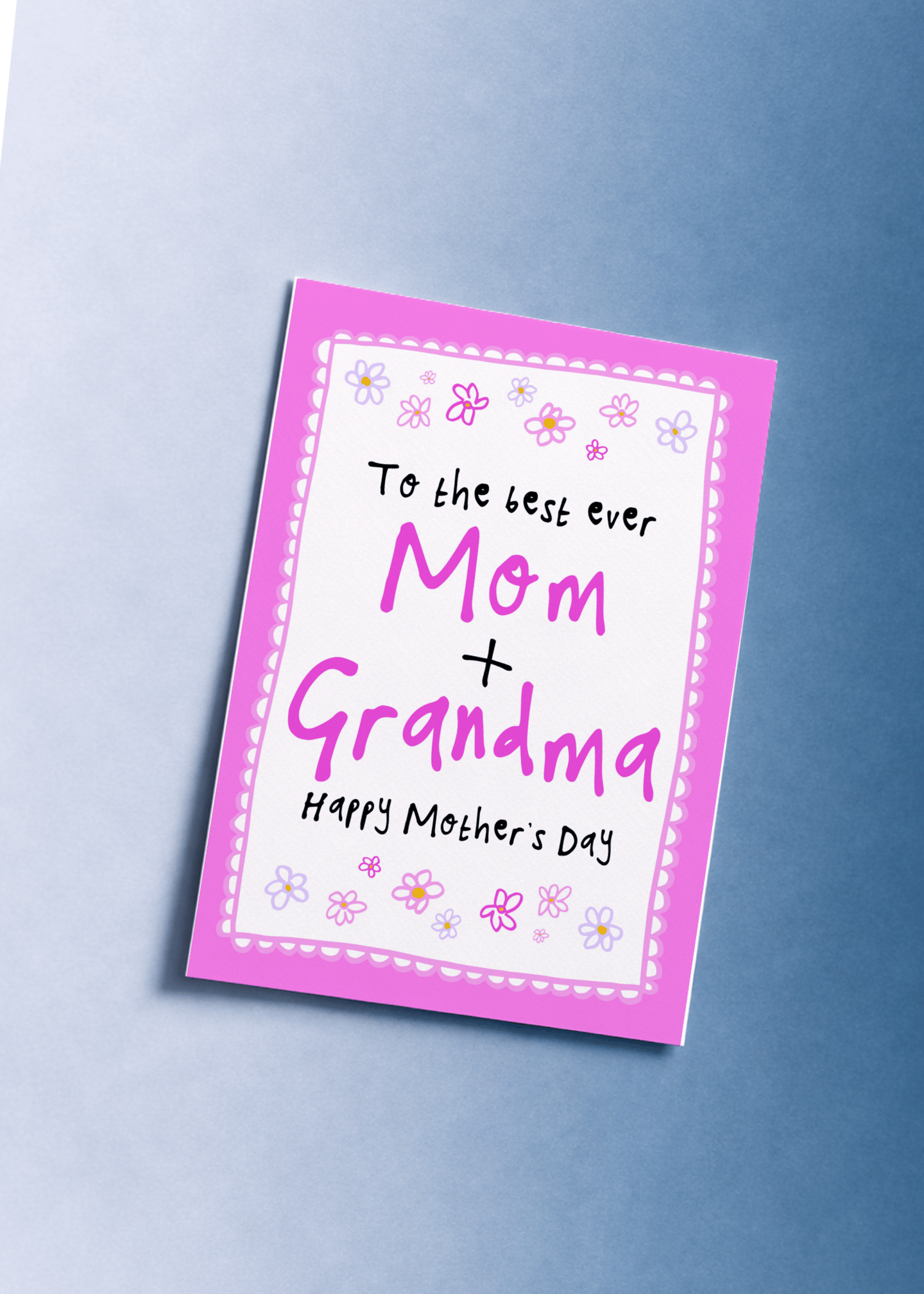 Best Mom and Grandma Mother's Day Card mockup 1