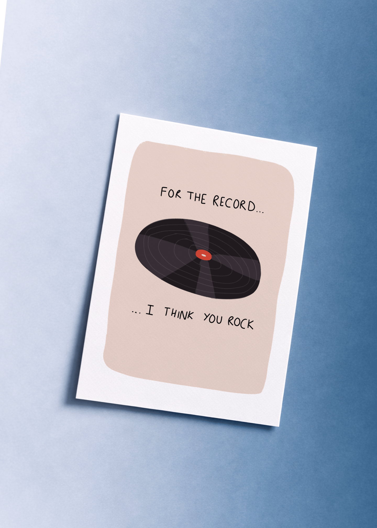 For the Record Vinyl Card mockup 1