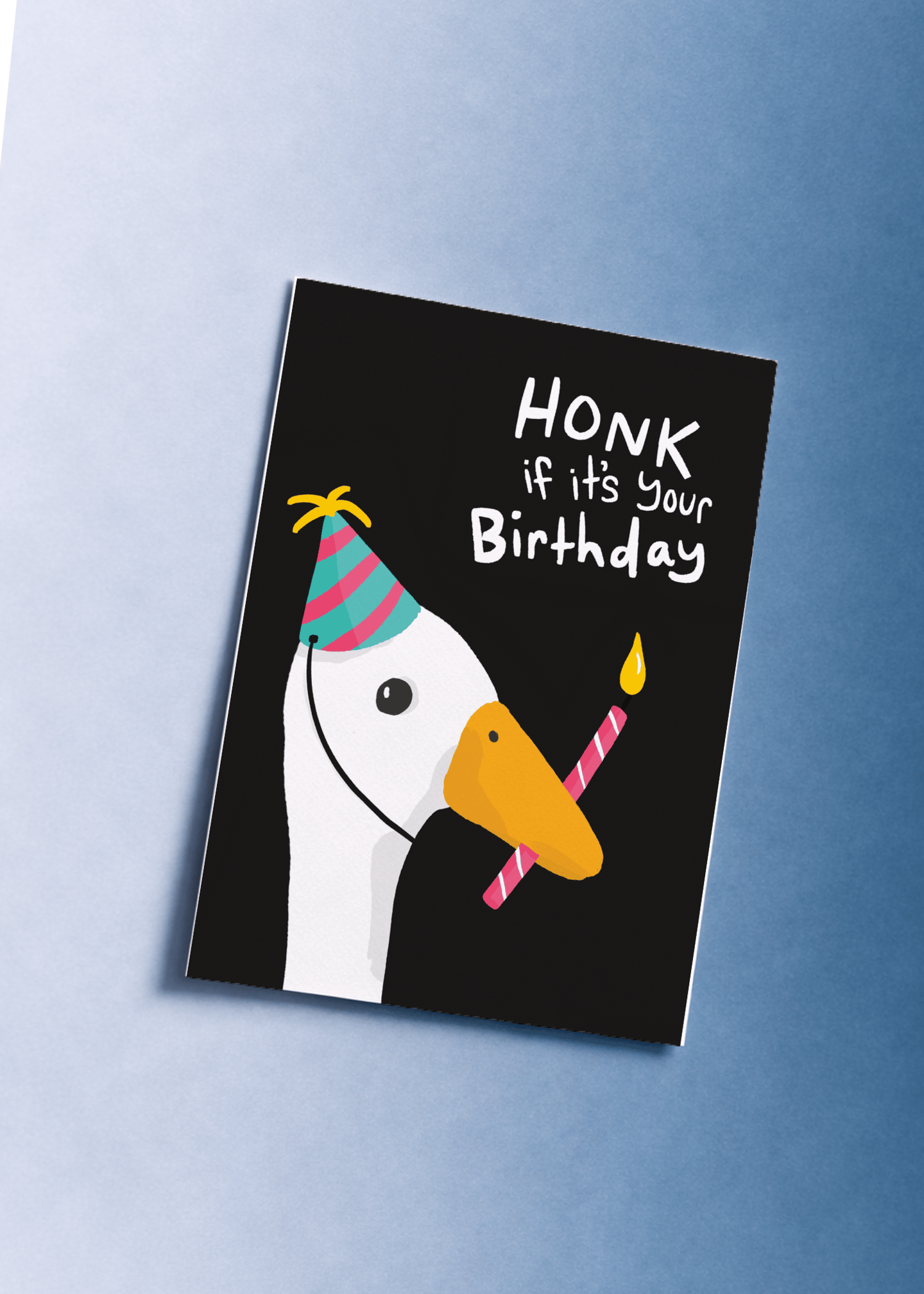 Goose Honk Birthday Card mockup 1