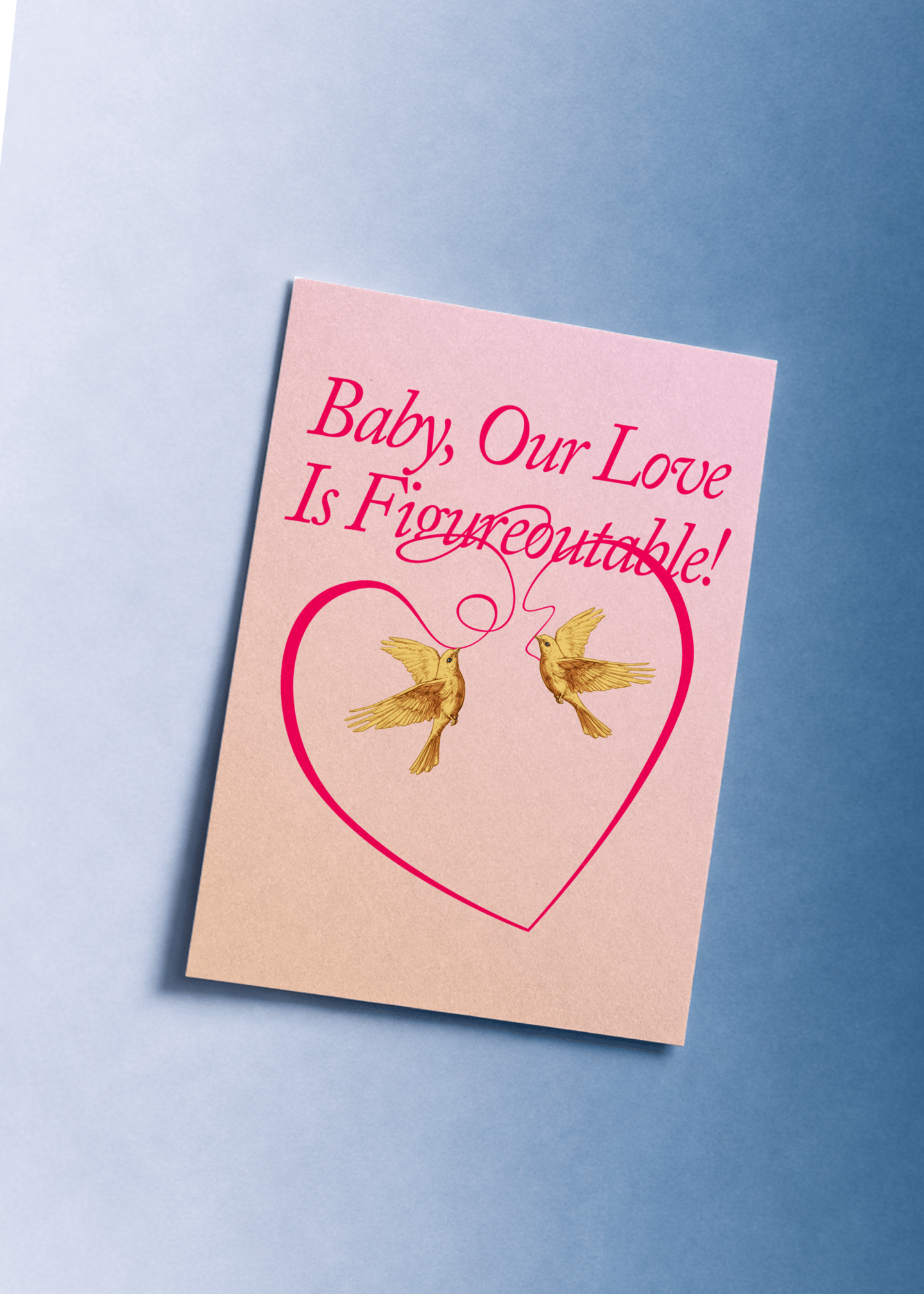 Our Love Is Figureoutable Card mockup 1