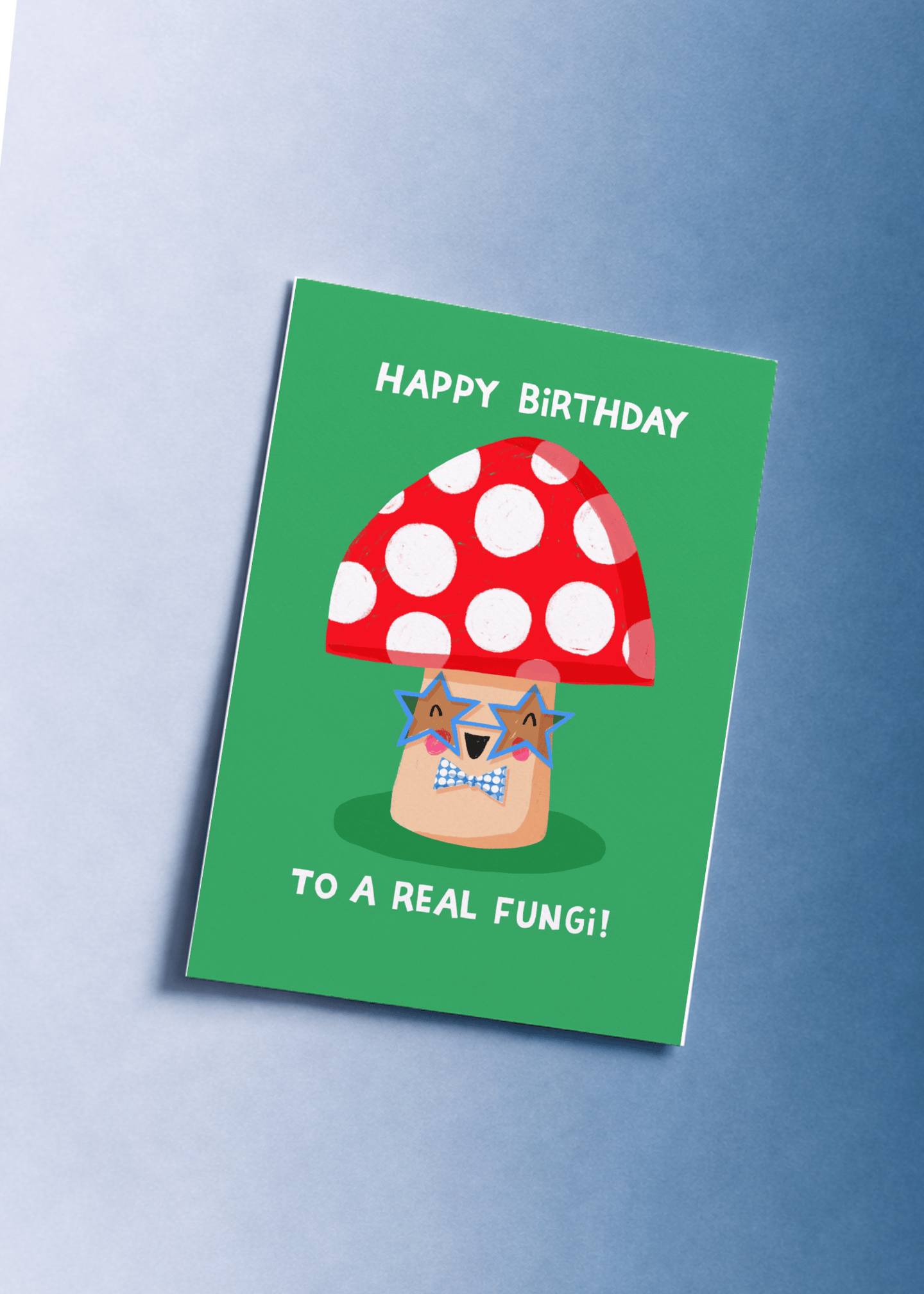 Happy Birthday to a Real Fungi Card mockup 1