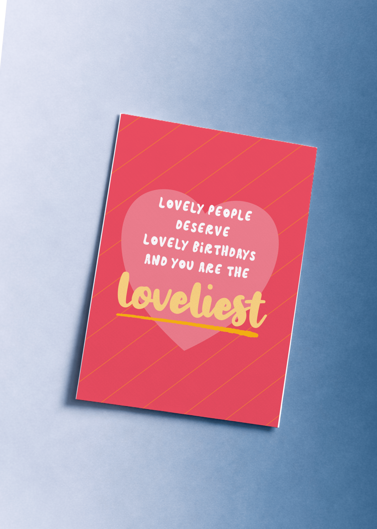 Lovely People Birthday Card mockup 1